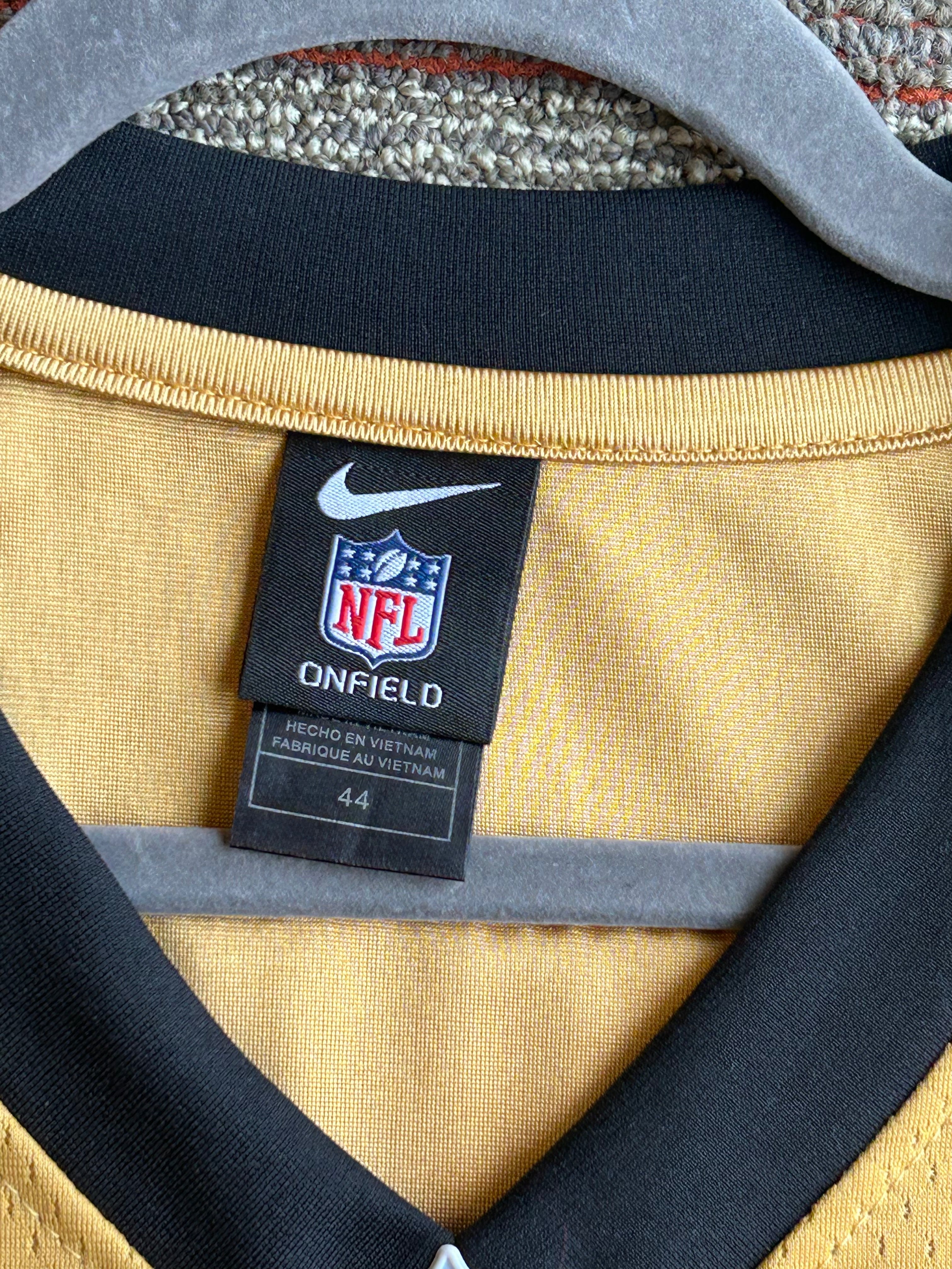 NFL Nike On Field New Orleans Saints Kenny Stills Gold Black Jersey Size 44 M/L