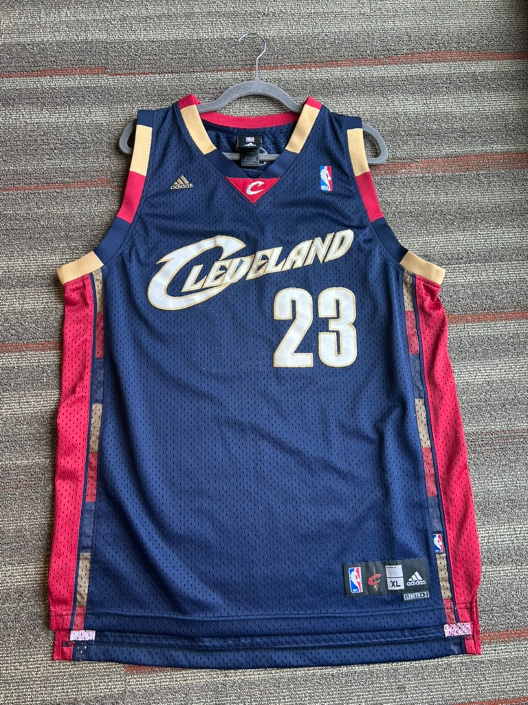 Vtg Adidas Authentic LeBron James Cleveland Cavaliers NBA Jersey XL Alternate
