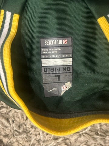 Nike Green Bay Packers Aaron Rodgers Jersey Youth Large L 14/16 NFL On Field