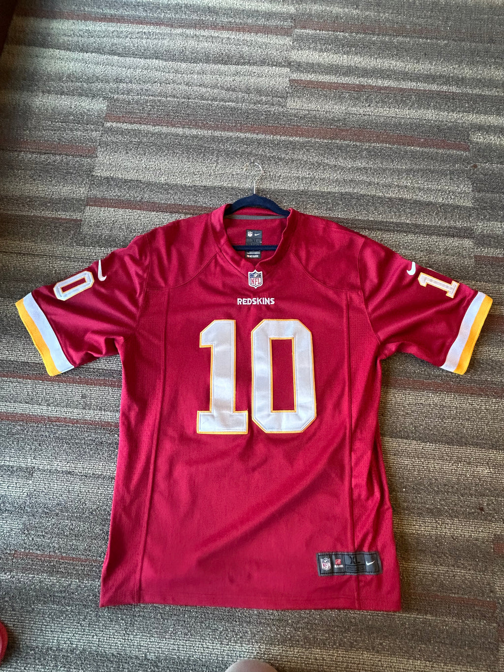 Washington Redskins Robert Griffin III RG3 Jersey Nike On Field #10 Size XL Red