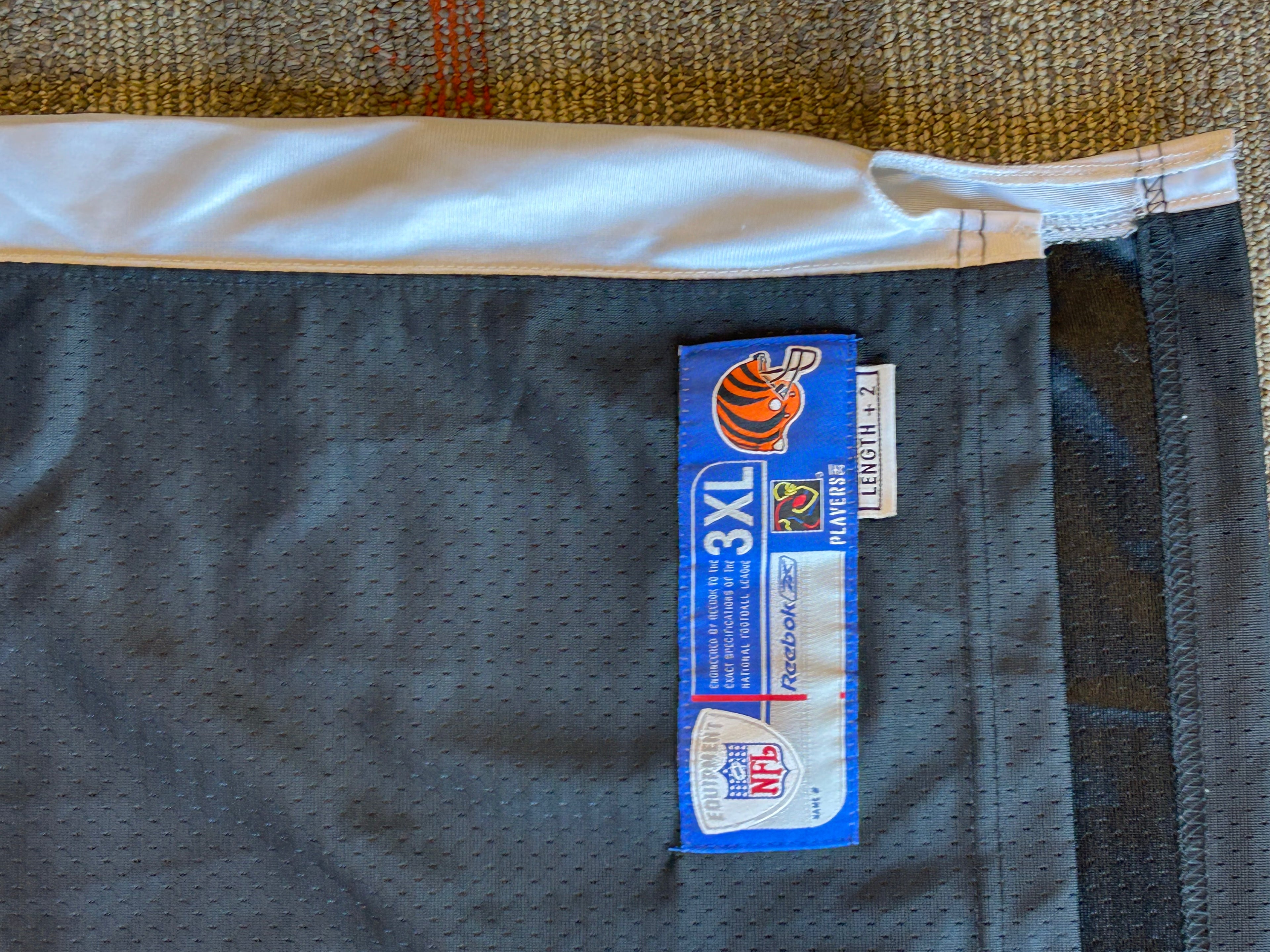 Vintage Cincinnati Bengals Chad Johnson Ochocinco Jersey Reebok Size 3XL Black