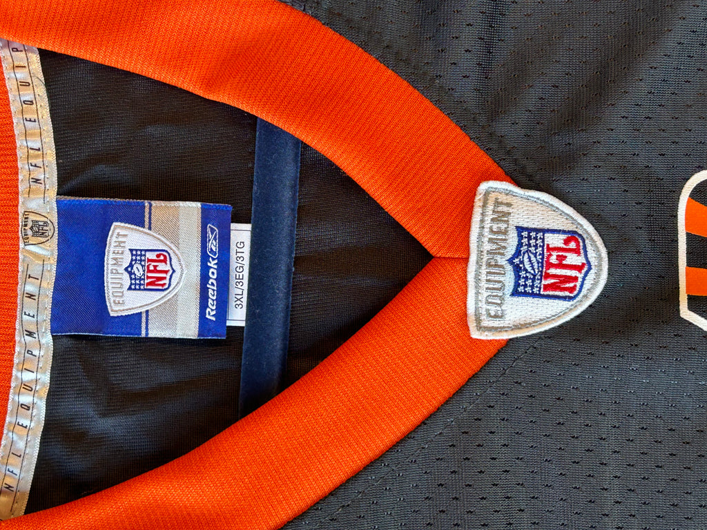 Vintage Cincinnati Bengals Chad Johnson Ochocinco Jersey Reebok Size 3XL Black