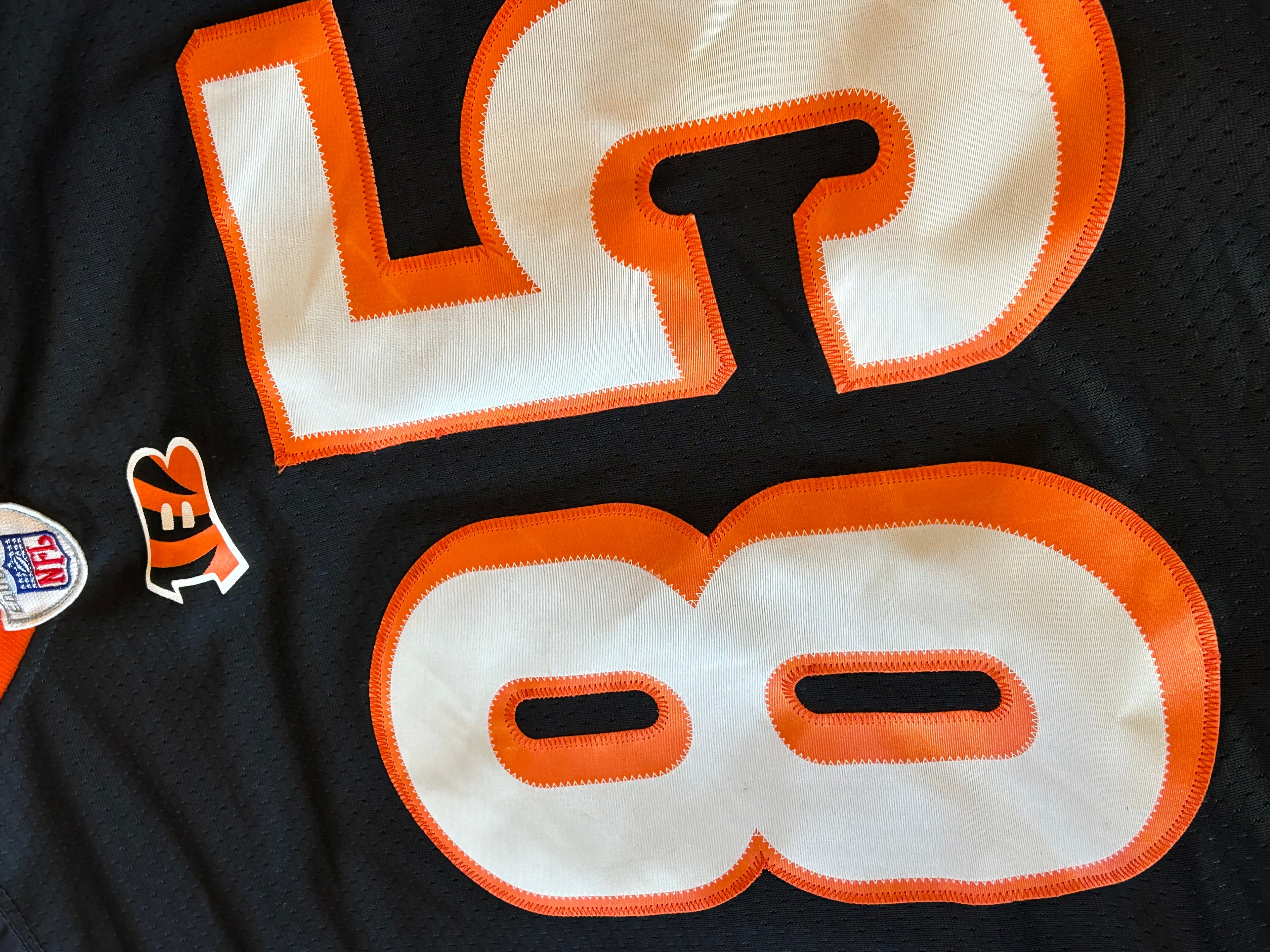 Vintage Cincinnati Bengals Chad Johnson Ochocinco Jersey Reebok Size 3XL Black