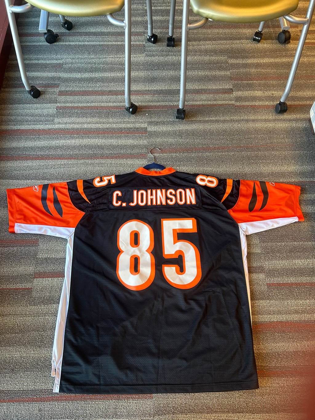 Vintage Cincinnati Bengals Chad Johnson Ochocinco Jersey Reebok Size 3XL Black