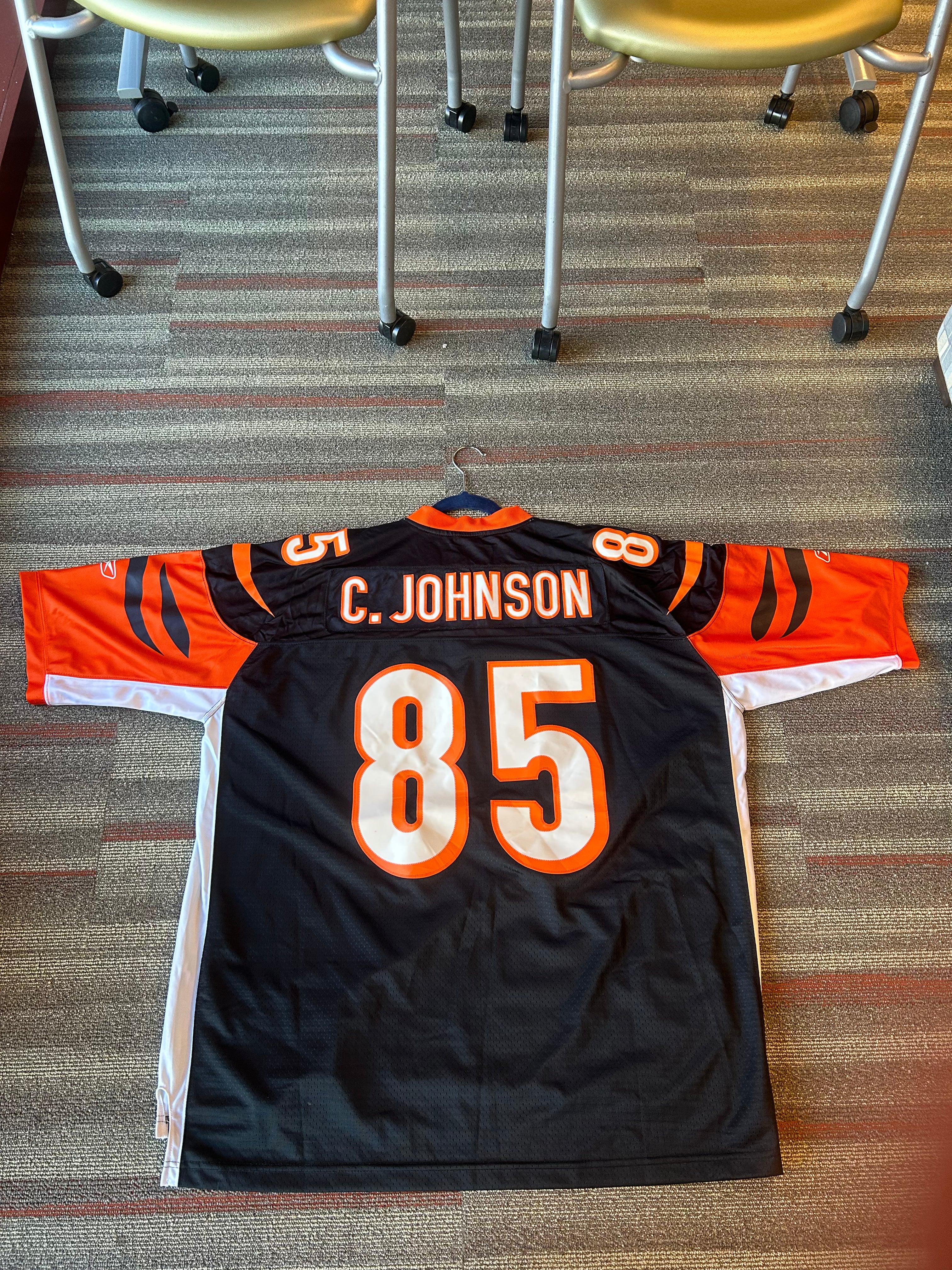 Vintage Cincinnati Bengals Chad Johnson Ochocinco Jersey Reebok Size 3XL Black