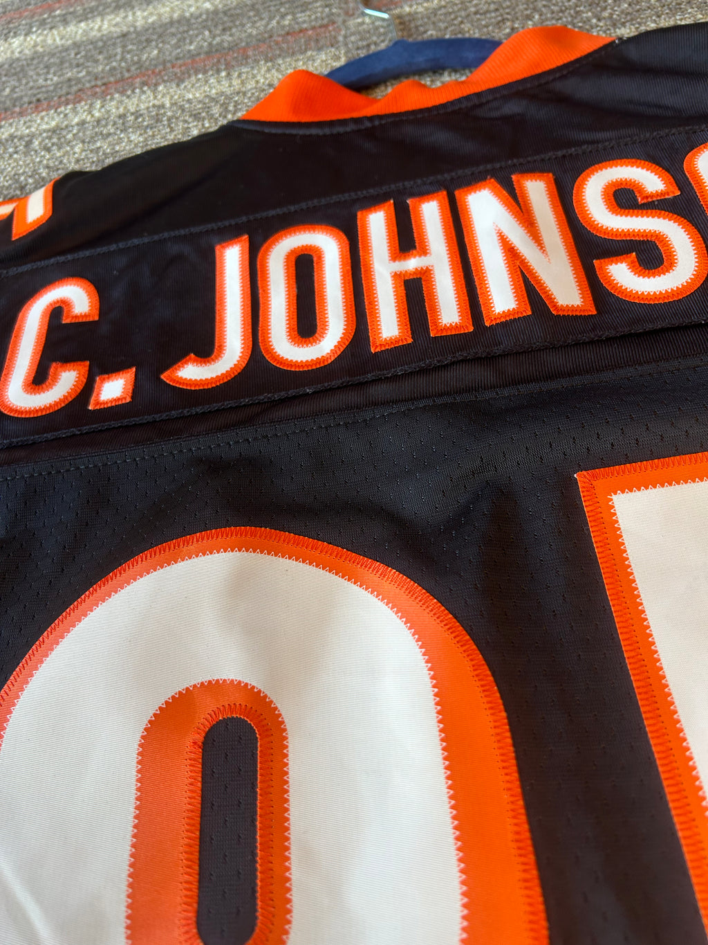 Vintage Cincinnati Bengals Chad Johnson Ochocinco Jersey Reebok Size 3XL Black
