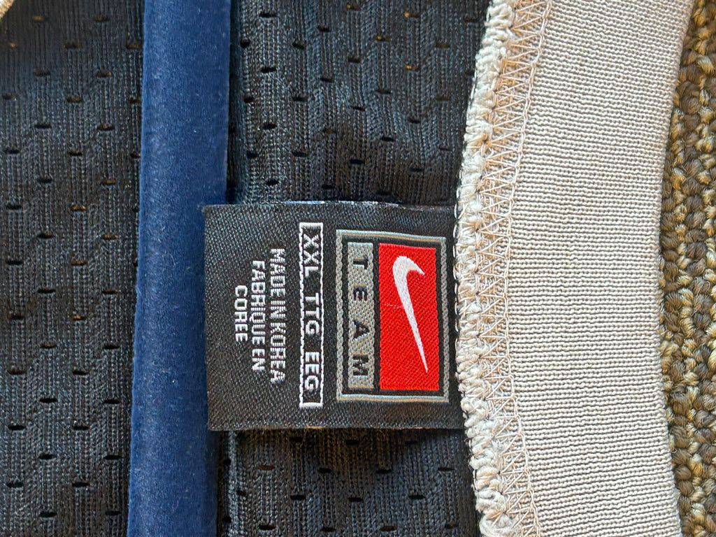 Vintage Nike Tim Duncan Spurs Jersey Black and Silver Home Jersey Mens Sz 2XL