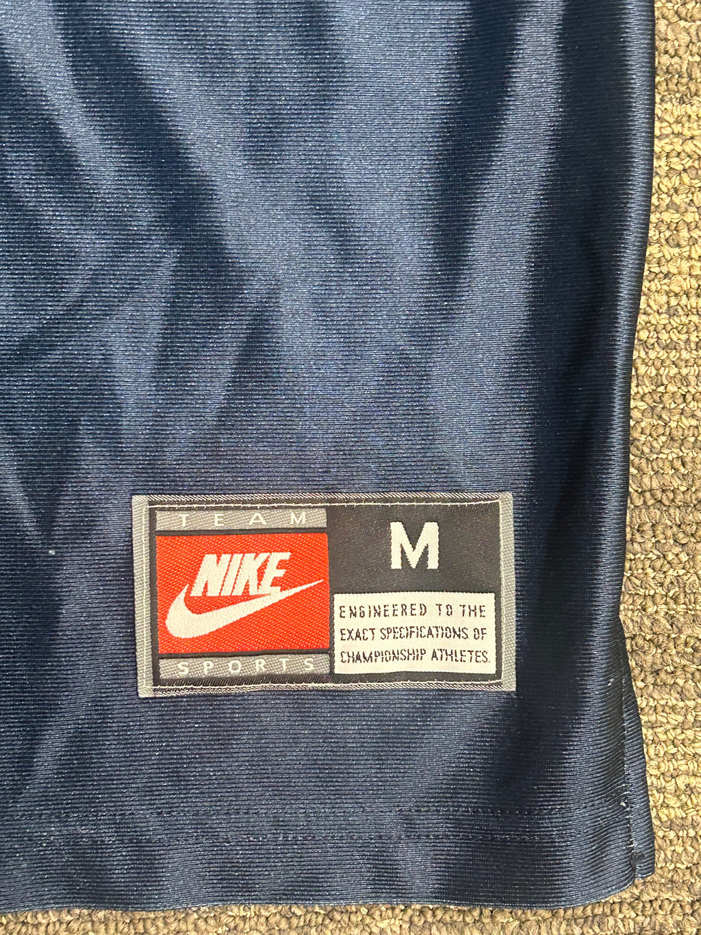 Nike Georgetown Hoyas #33 Patrick Ewing Navy Blue Basketball Jersey Sz Medium