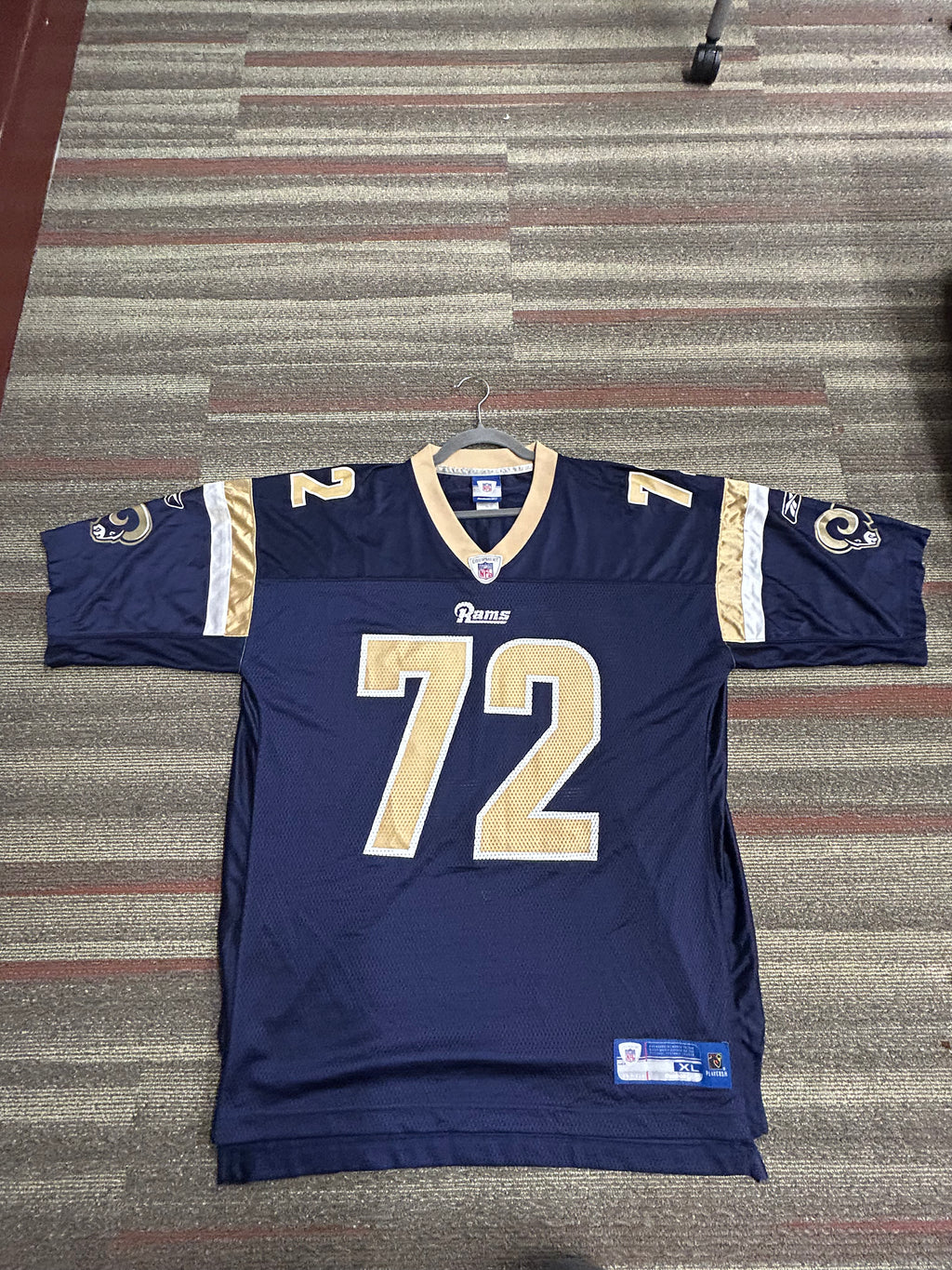 Chris Long St. Louis LA Rams Football Reebok NFL Equipment Jersey Size XL Blue