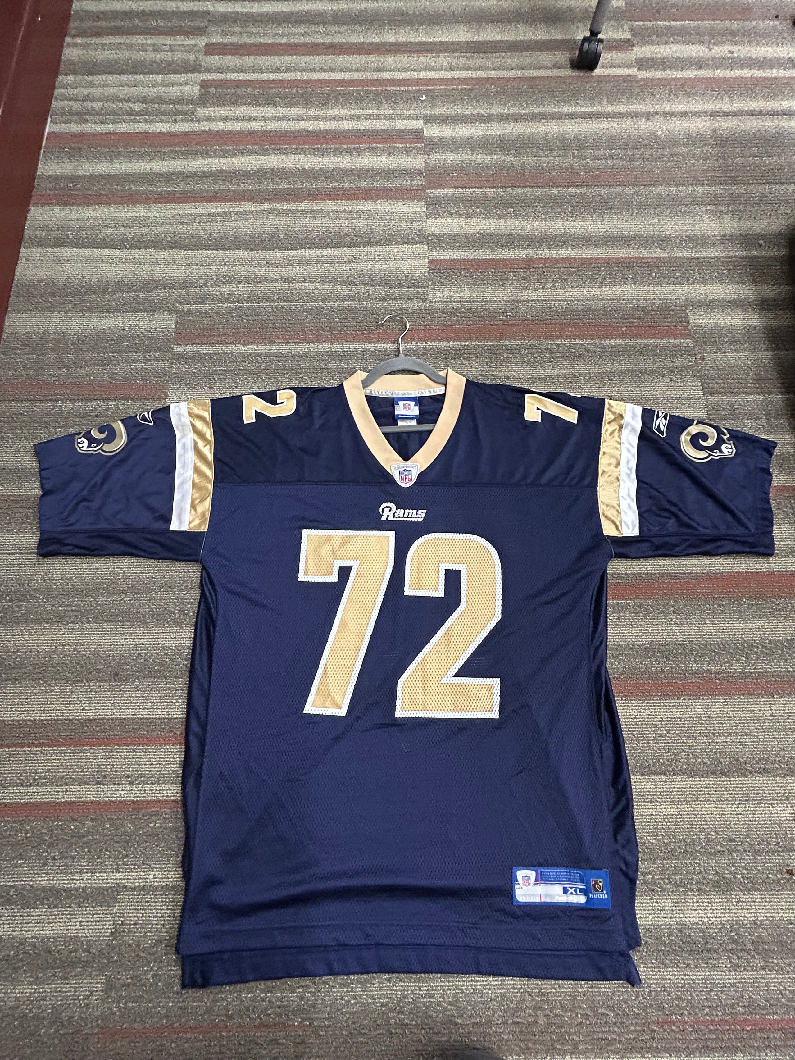 Chris Long St. Louis LA Rams Football Reebok NFL Equipment Jersey Size XL Blue