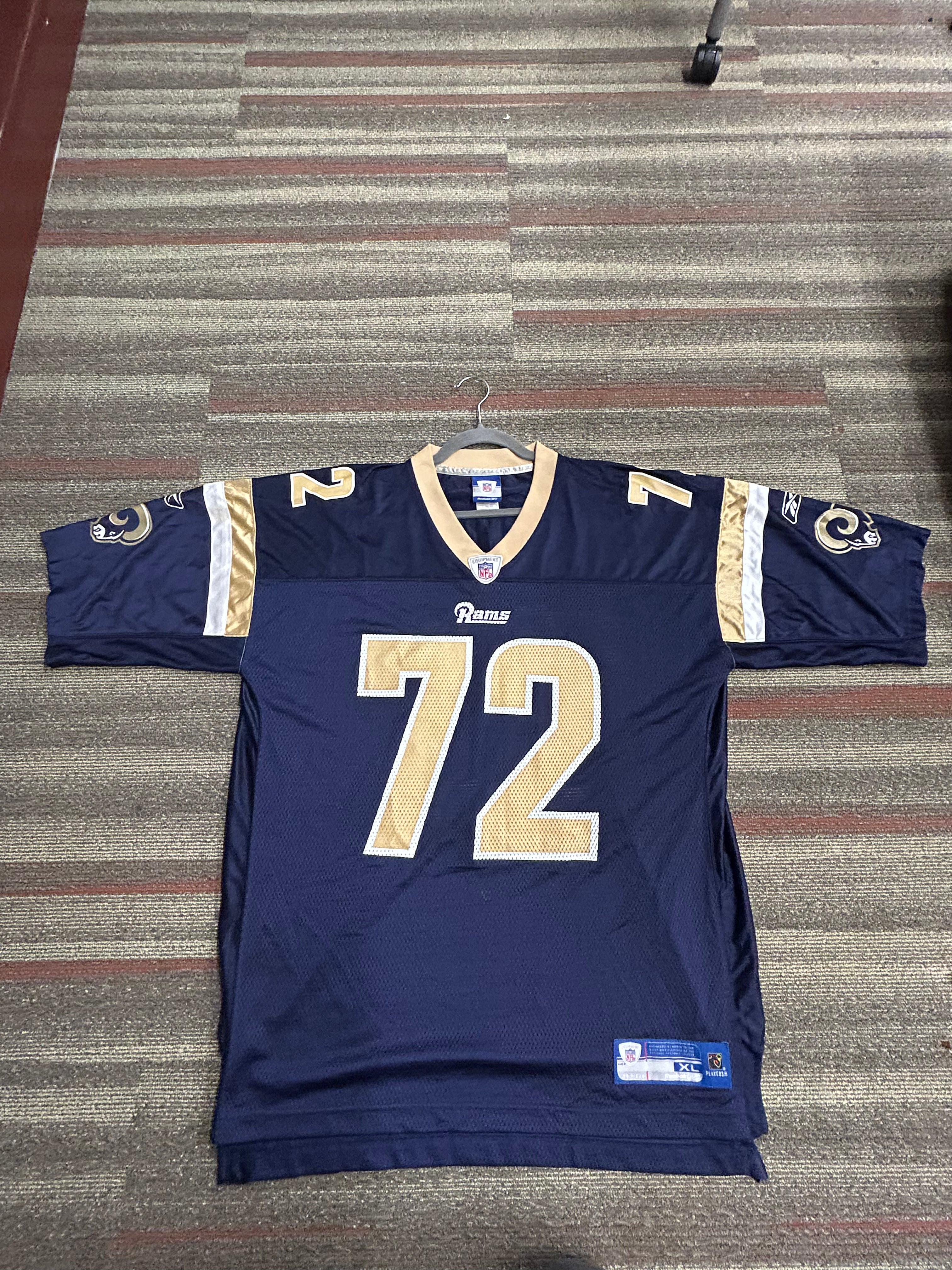 Chris Long St. Louis LA Rams Football Reebok NFL Equipment Jersey Size XL Blue
