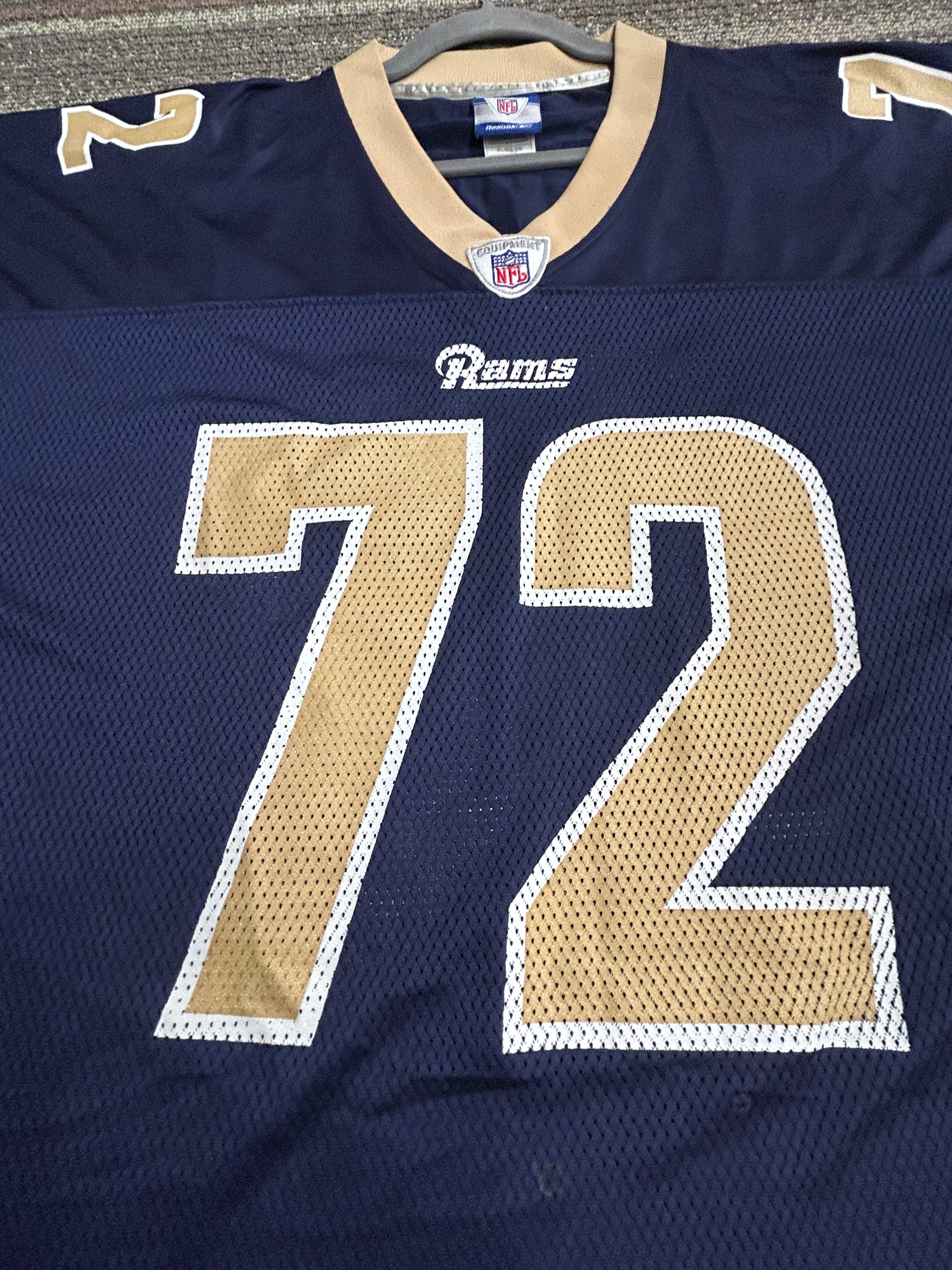 Chris Long St. Louis LA Rams Football Reebok NFL Equipment Jersey Size XL Blue