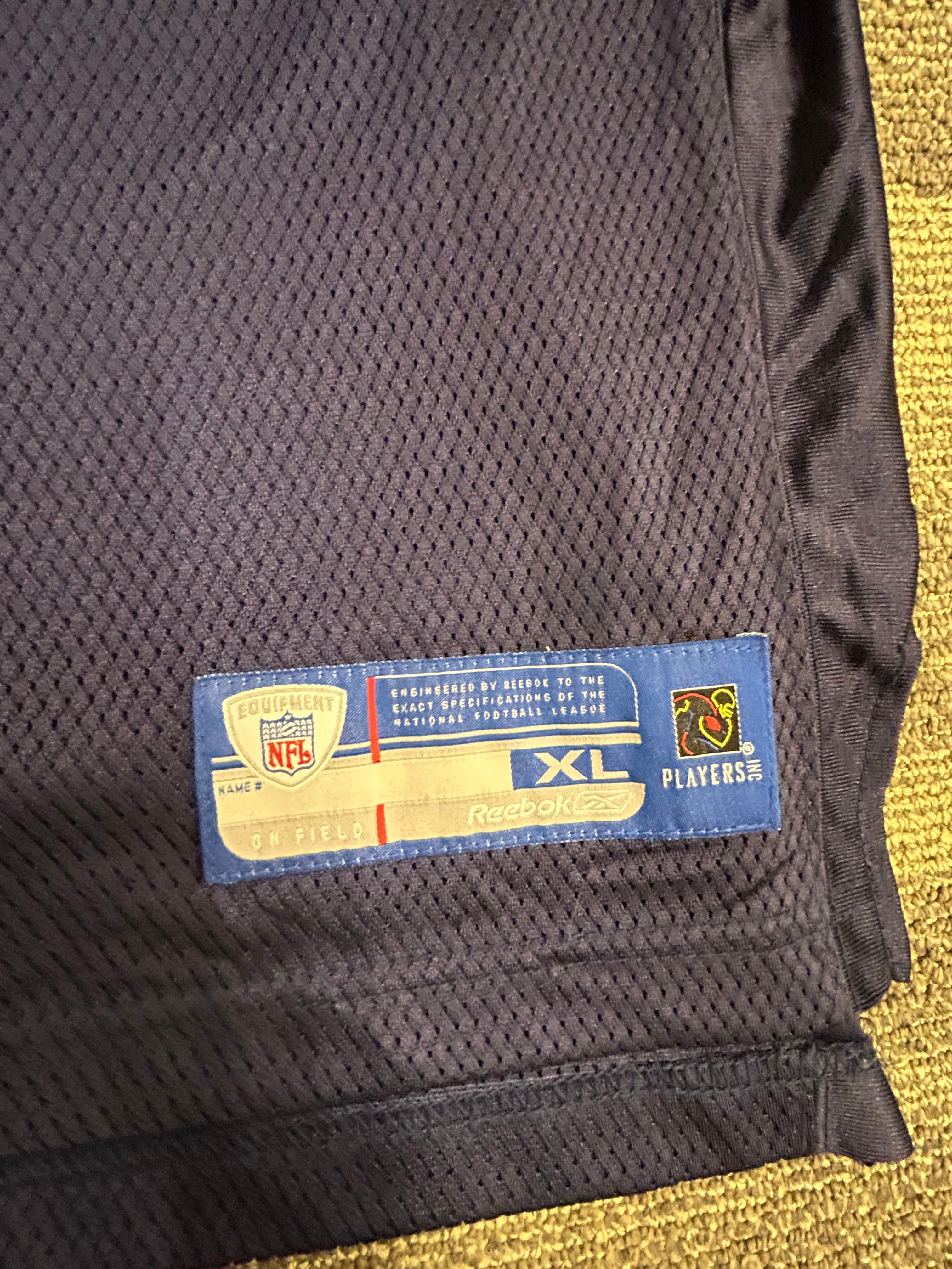 Chris Long St. Louis LA Rams Football Reebok NFL Equipment Jersey Size XL Blue