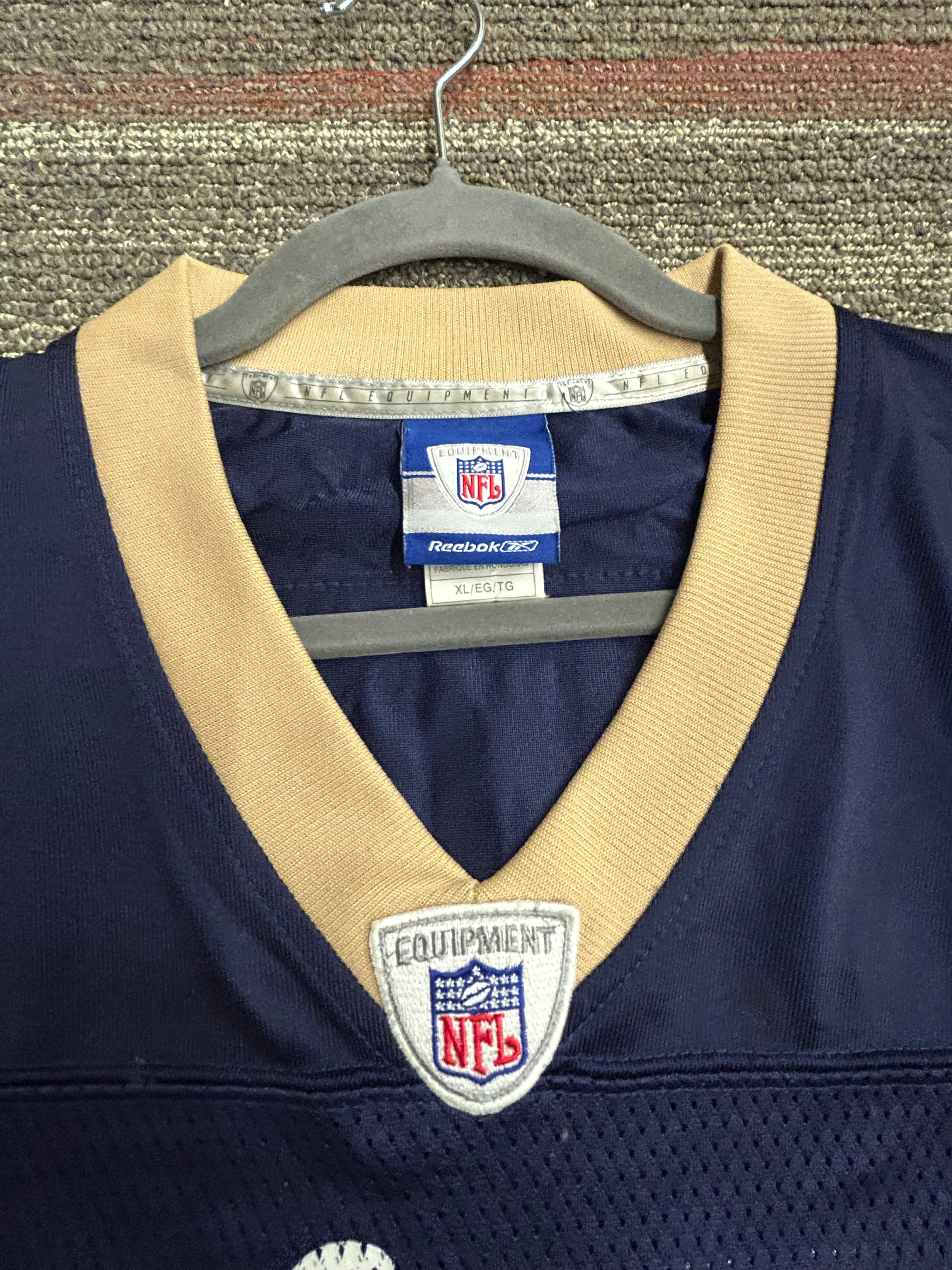 Chris Long St. Louis LA Rams Football Reebok NFL Equipment Jersey Size XL Blue