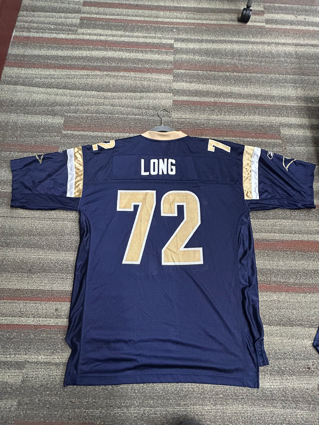 Chris Long St. Louis LA Rams Football Reebok NFL Equipment Jersey Size XL Blue