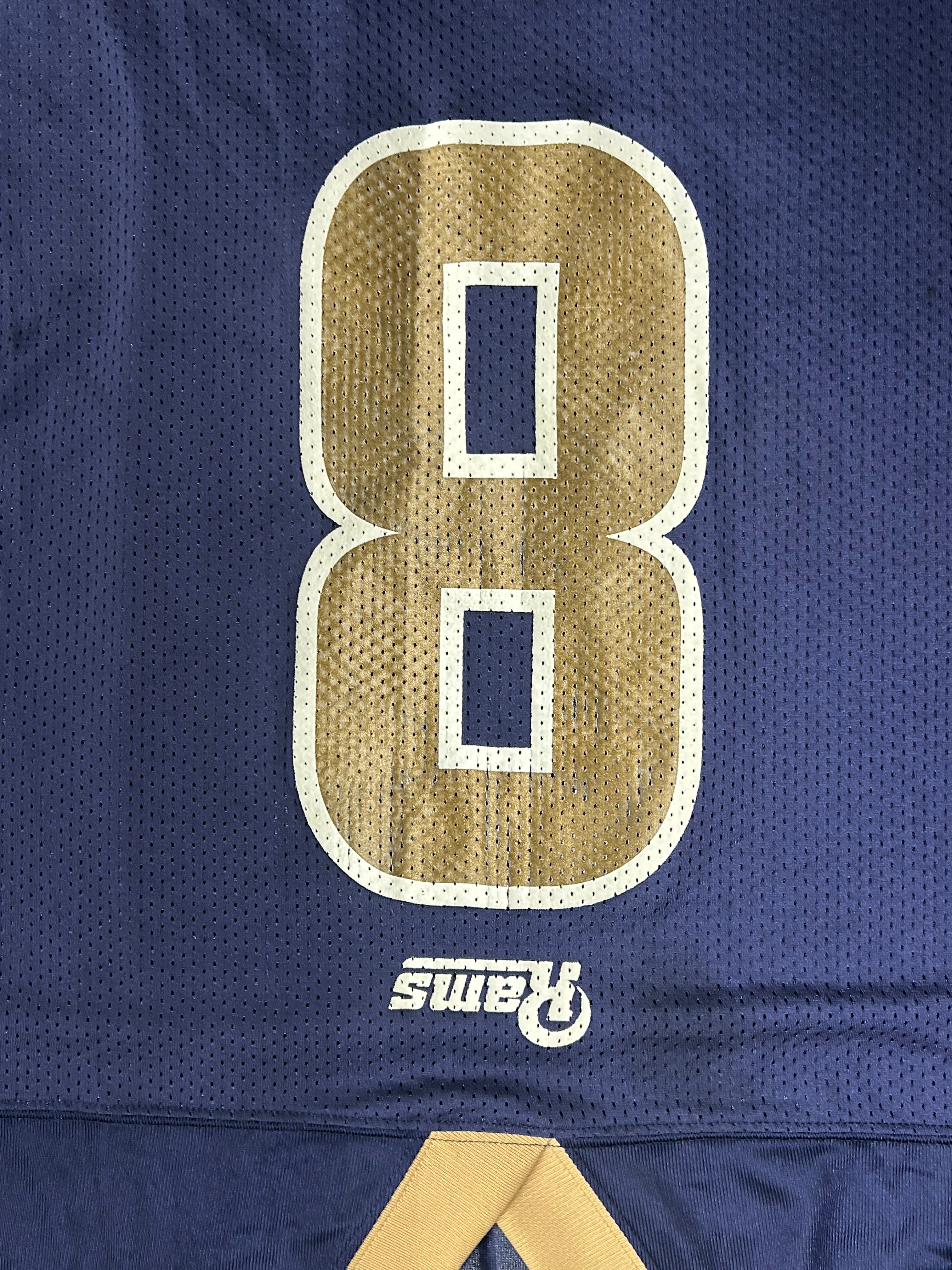 Reebok Premier NFL St. Louis Rams Sam Bradford Navy Blue Jersey Men's Size XL