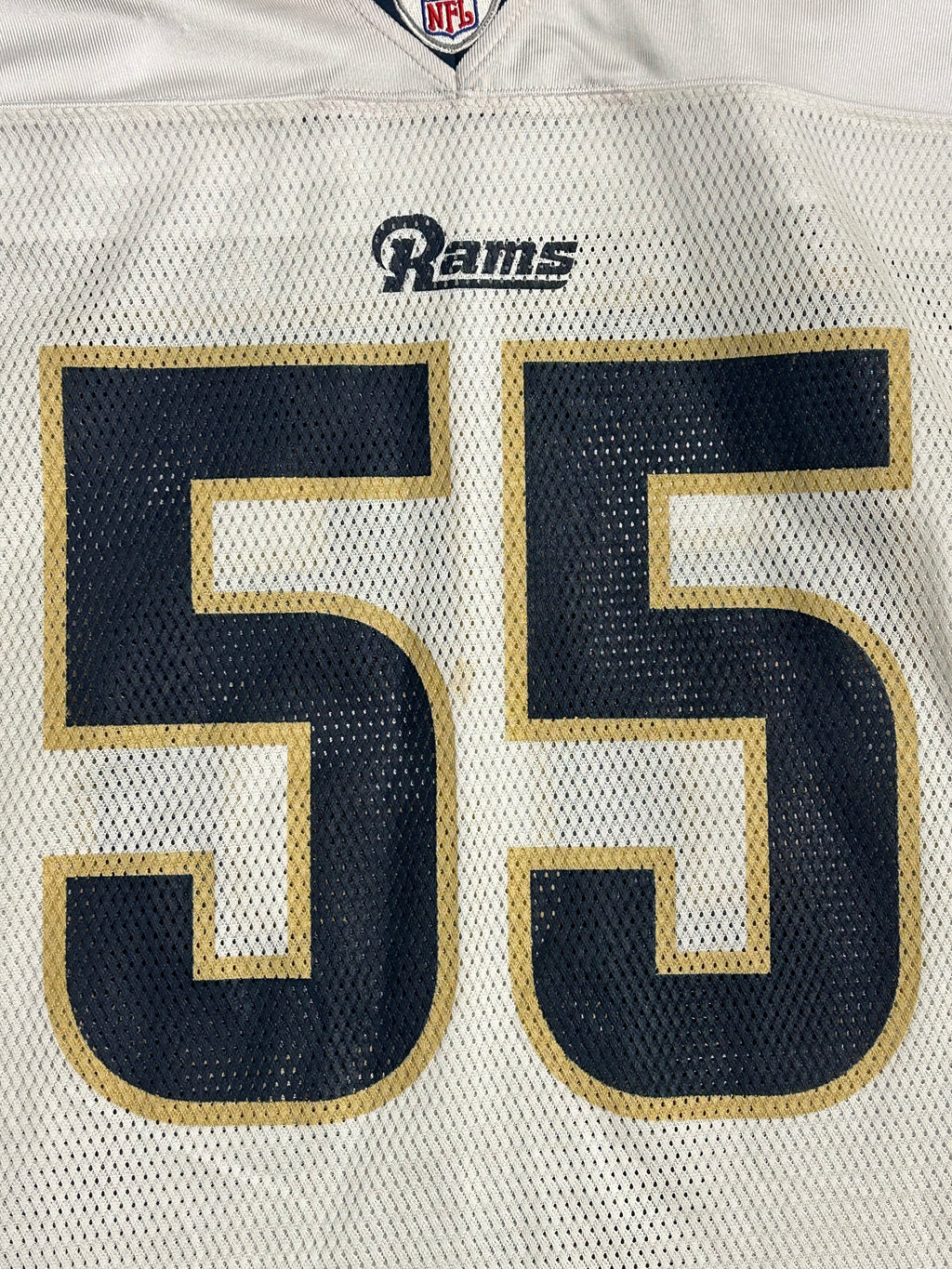 St. Louis Rams James Laurinaitis Men Sz XL White Jersey NFL Equipment Reebok #55