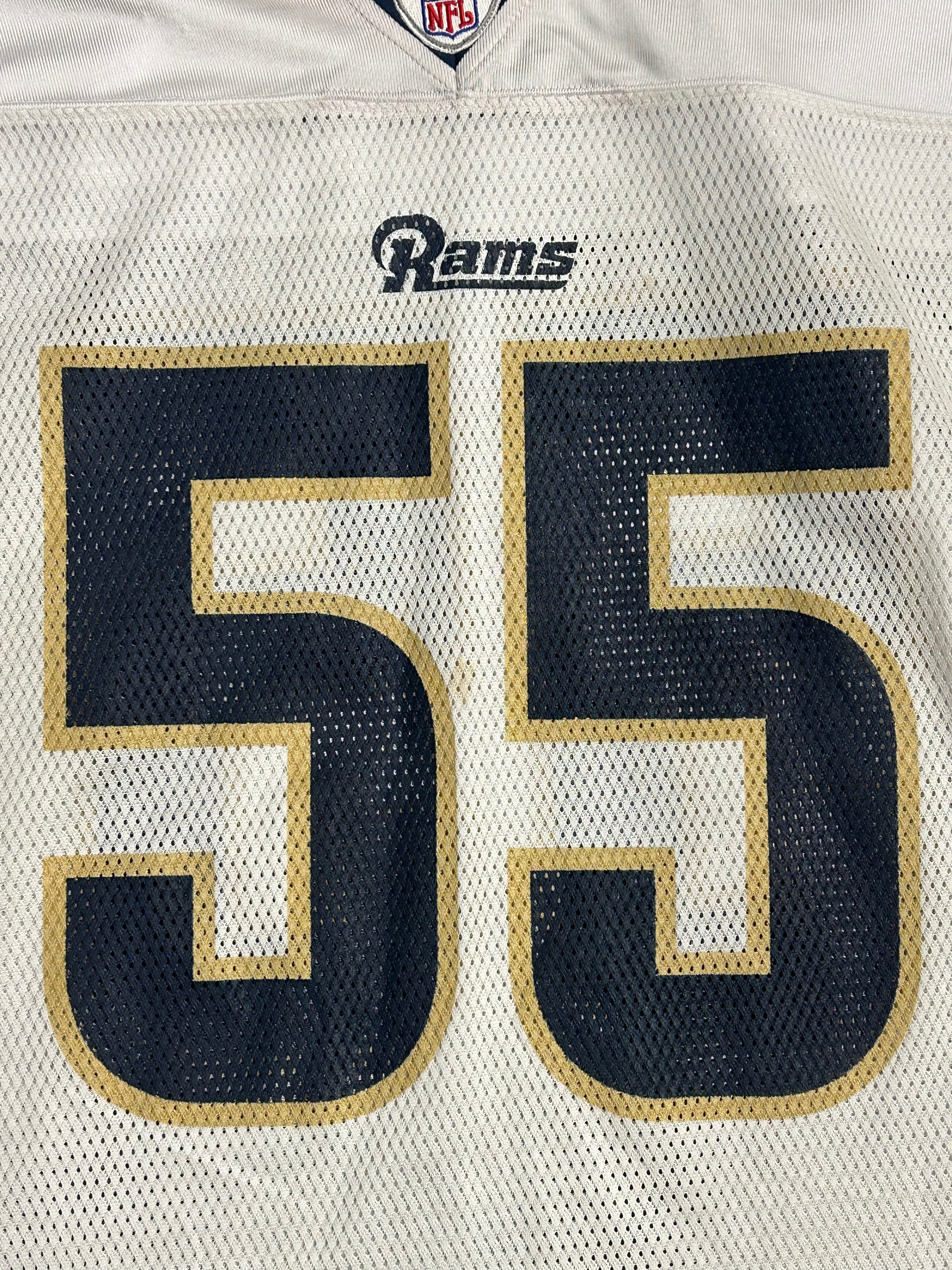St. Louis Rams James Laurinaitis Men Sz XL White Jersey NFL Equipment Reebok #55