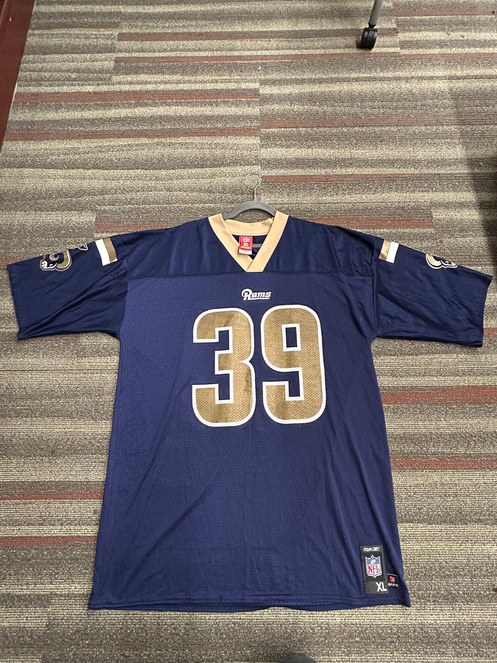 St. Louis Rams Steven Jackson NFL Players #39 Jersey Reebok Sz Men’s XL Blue