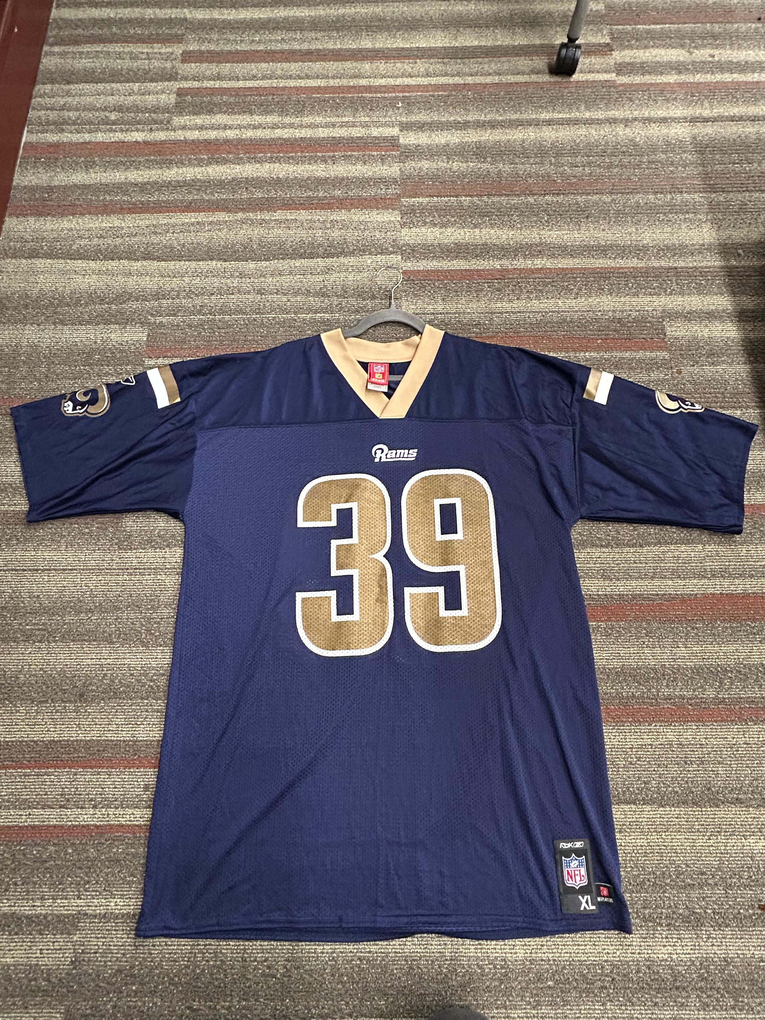 St. Louis Rams Steven Jackson NFL Players #39 Jersey Reebok Sz Men’s XL Blue