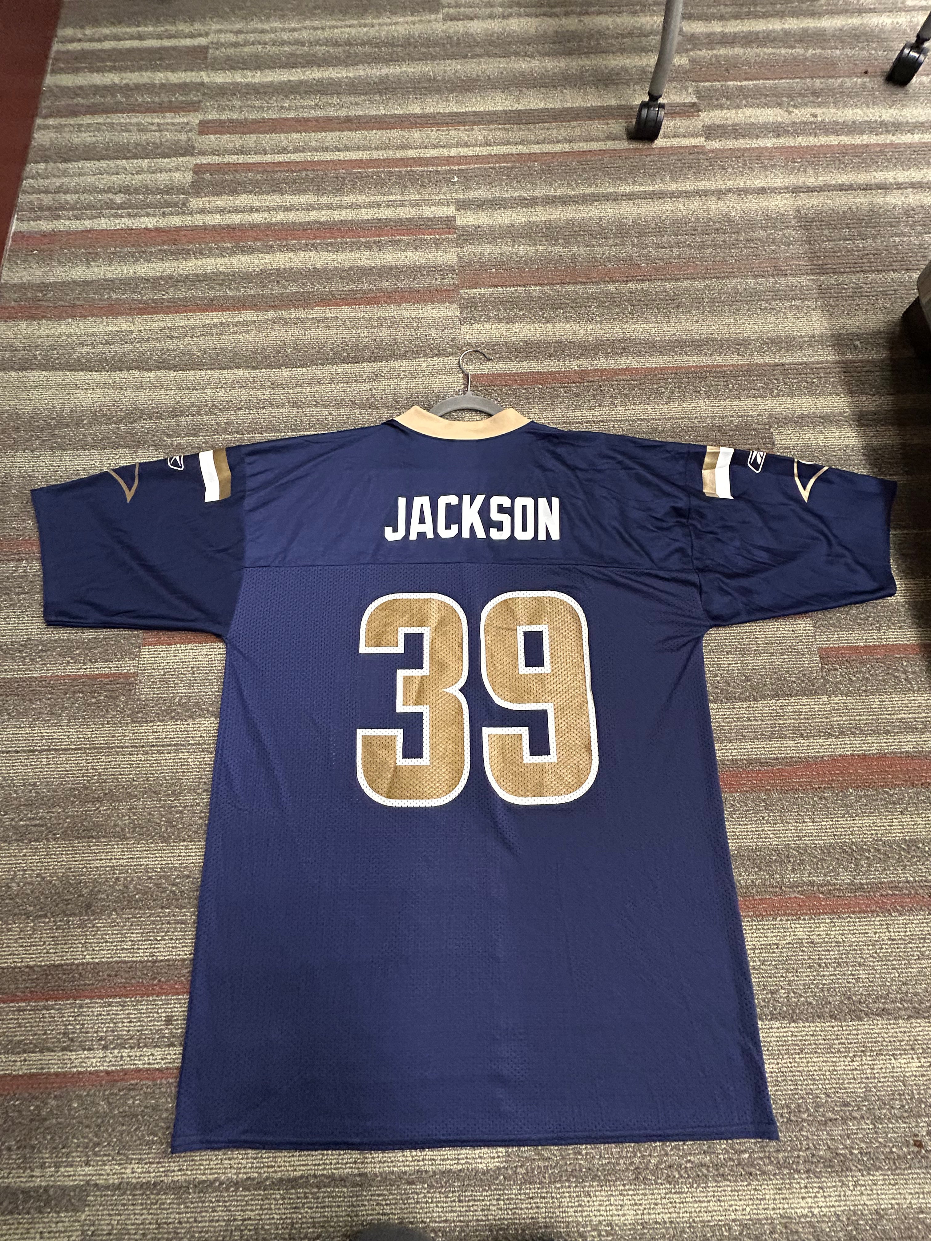 St. Louis Rams Steven Jackson NFL Players #39 Jersey Reebok Sz Men’s XL Blue