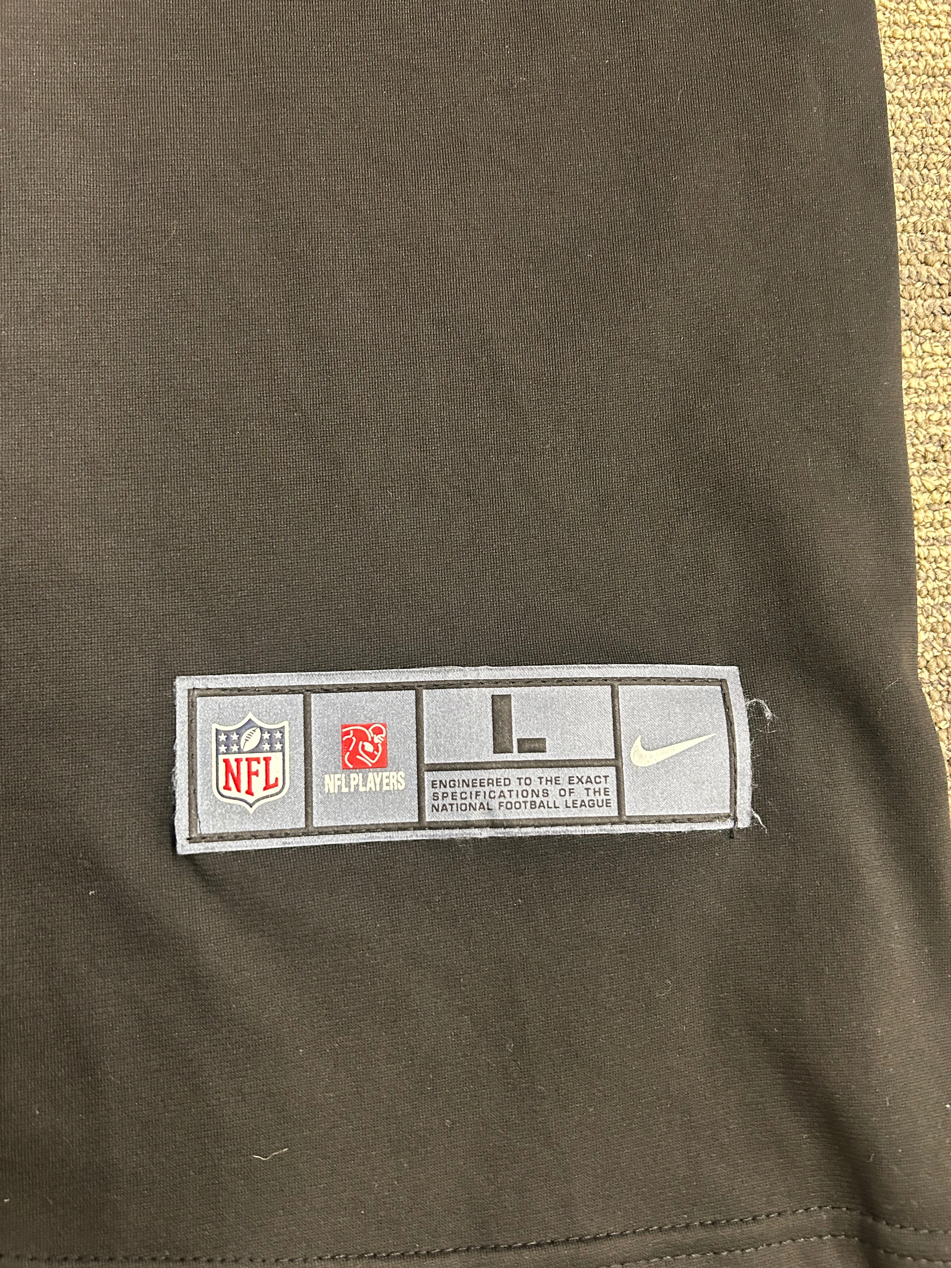 Nike On Field Joe Burrow Black Jersey Superbowl LVI Cincinnati Bengals #9 Size Large