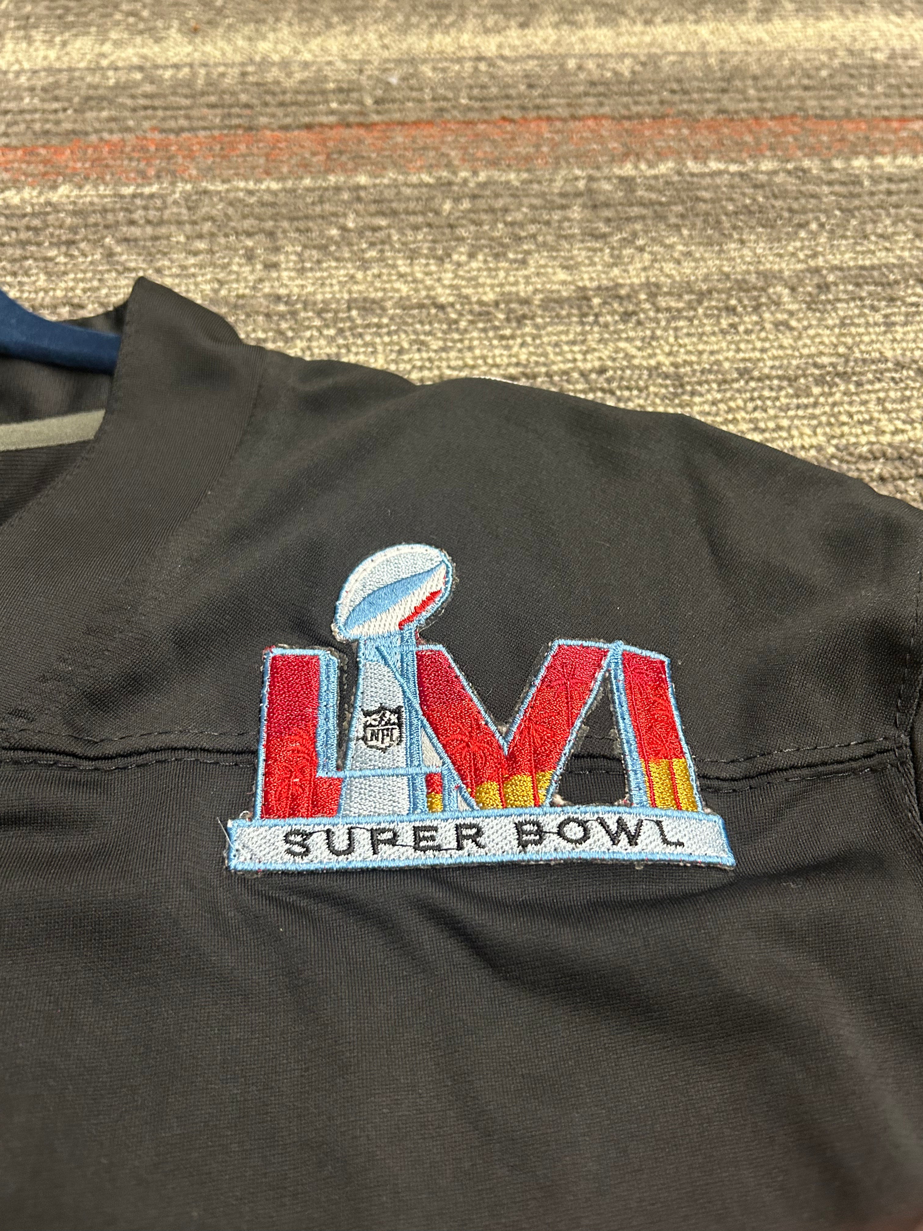 Nike On Field Joe Burrow Black Jersey Superbowl LVI Cincinnati Bengals #9 Size Large