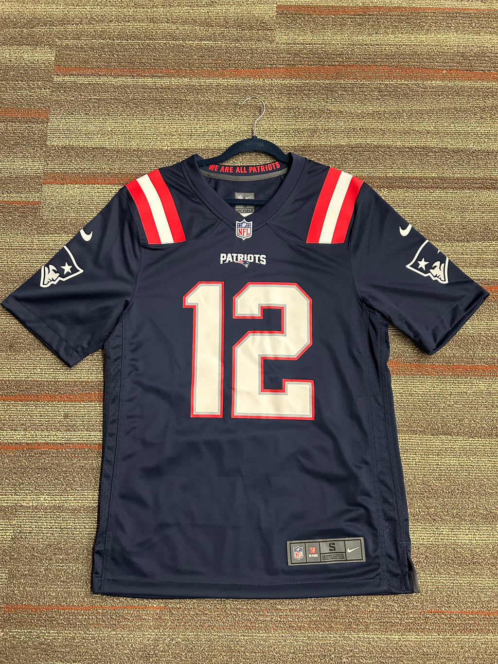 Tom Brady Patriots Jersey Men's Small On Field Nike Number 12 New England NFL