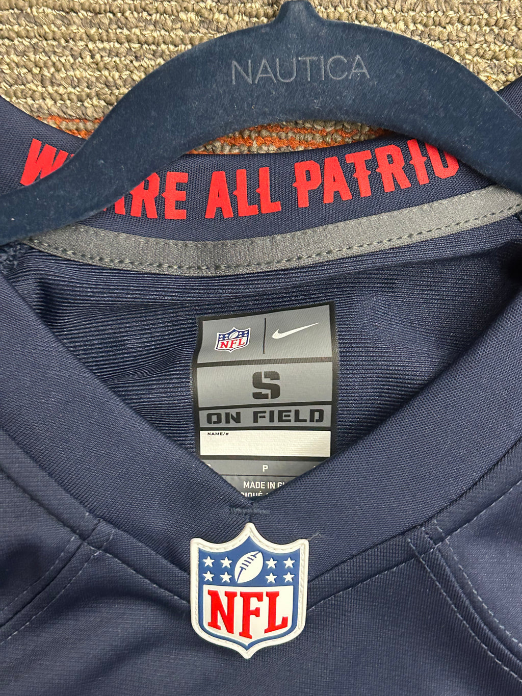 Tom Brady Patriots Jersey Men's Small On Field Nike Number 12 New England NFL