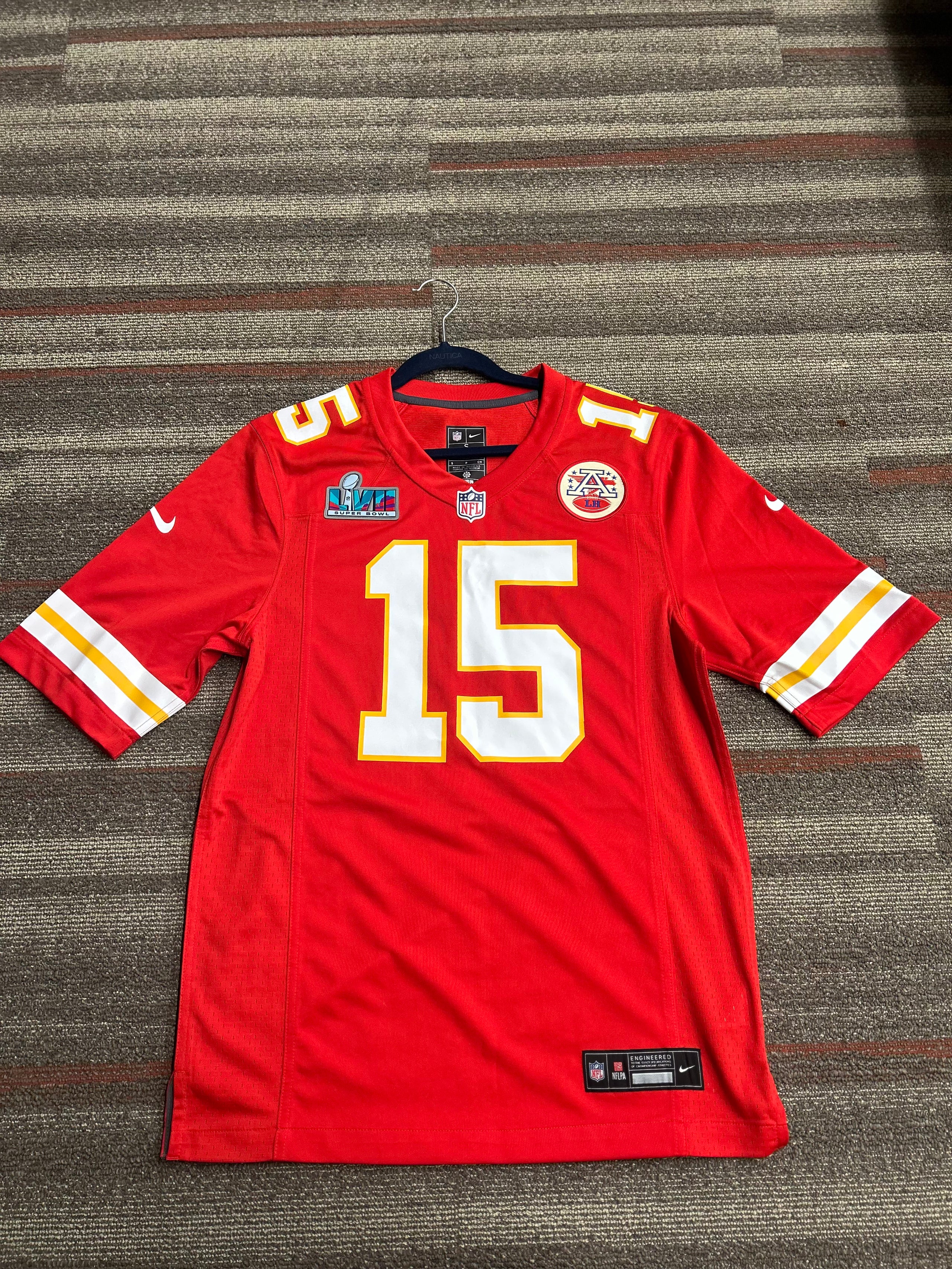 Kansas City Chiefs Jersey Patrick Mahomes #15 Super Bowl LIX Patch Nike Mens S
