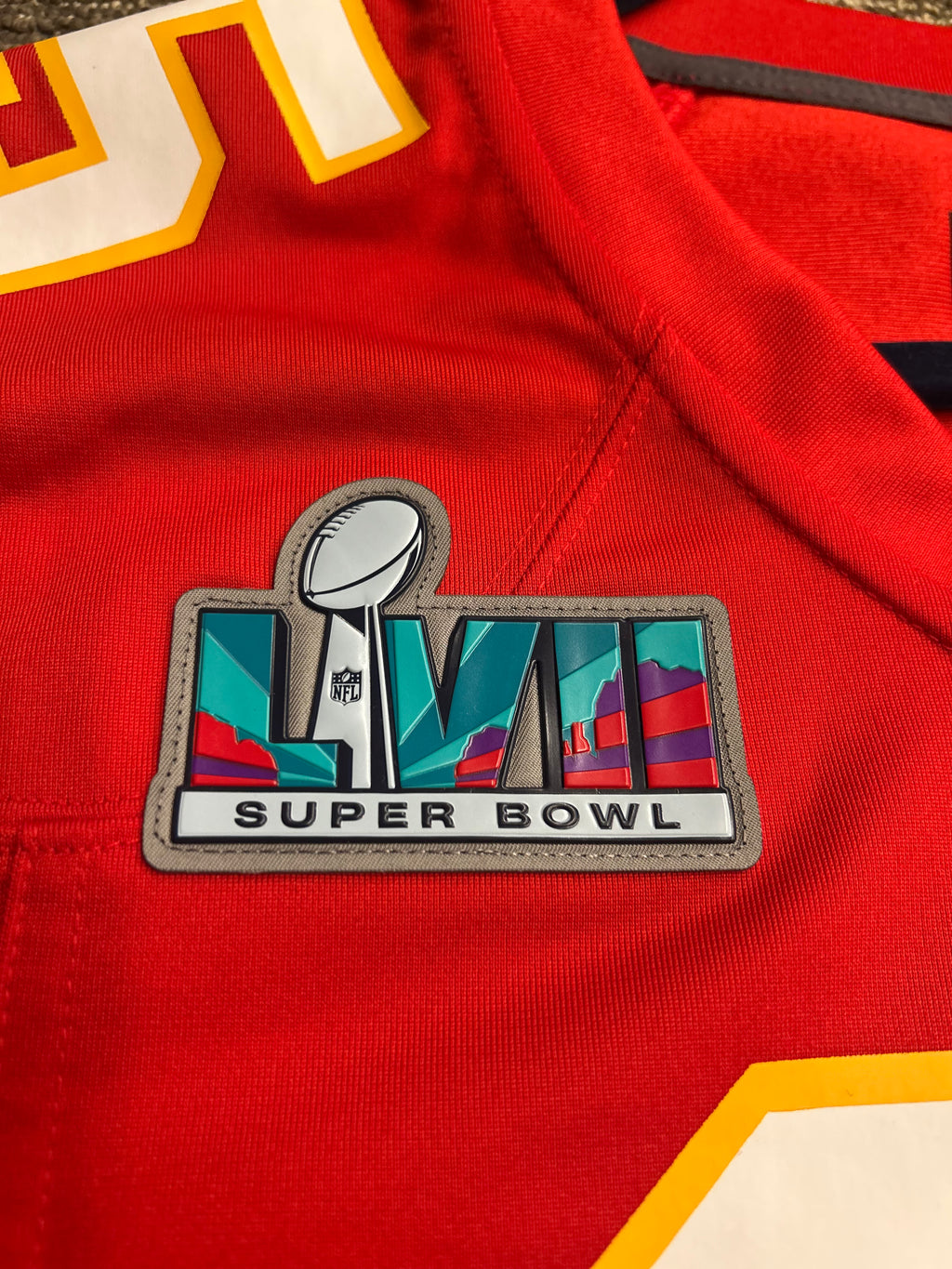 Kansas City Chiefs Jersey Patrick Mahomes #15 Super Bowl LIX Patch Nike Mens S