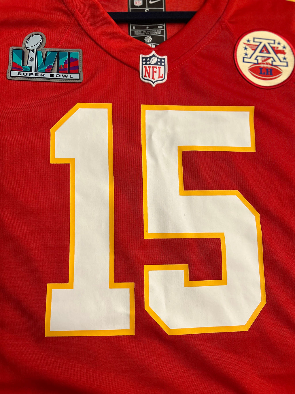 Kansas City Chiefs Jersey Patrick Mahomes #15 Super Bowl LIX Patch Nike Mens S