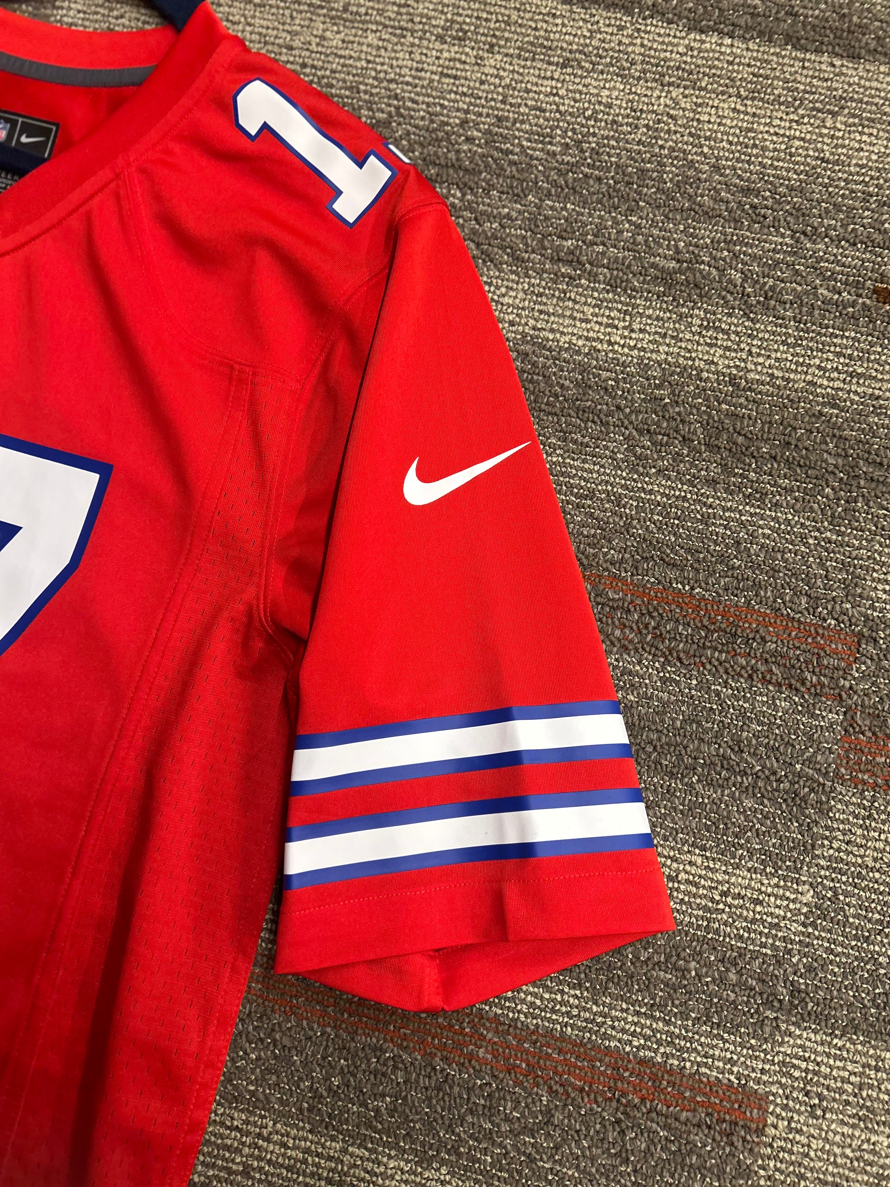 Nike Josh Allen Buffalo Bills NFL Stitched Jersey Men's Size Medium Red #17