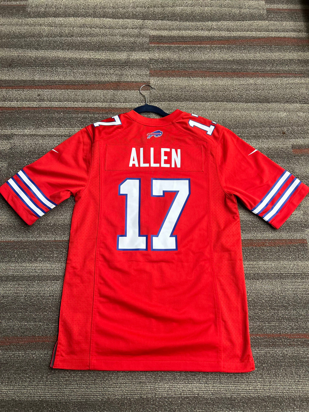 Nike Josh Allen Buffalo Bills NFL Stitched Jersey Men's Size Medium Red #17