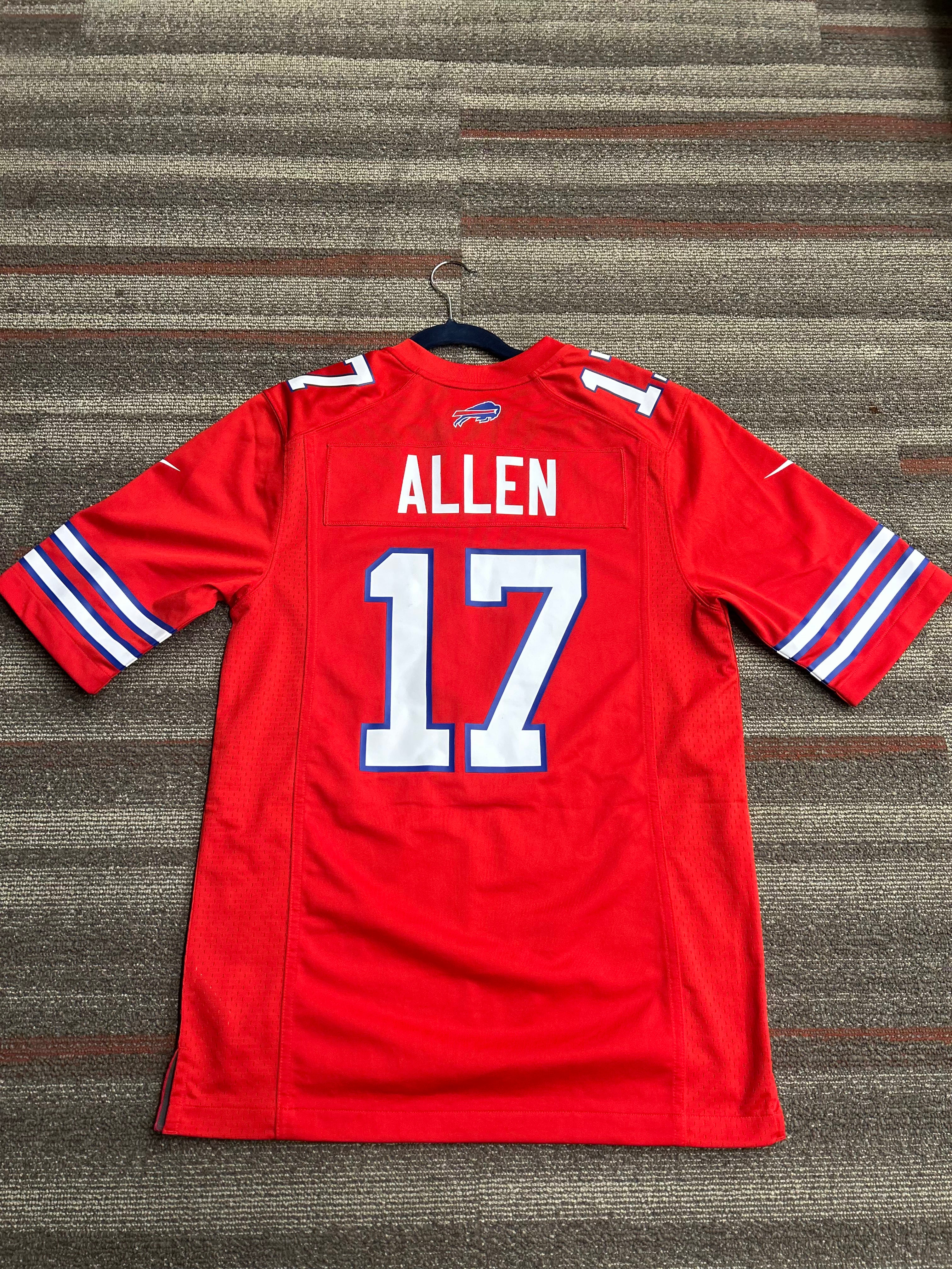 Nike Josh Allen Buffalo Bills NFL Stitched Jersey Men's Size Medium Red #17