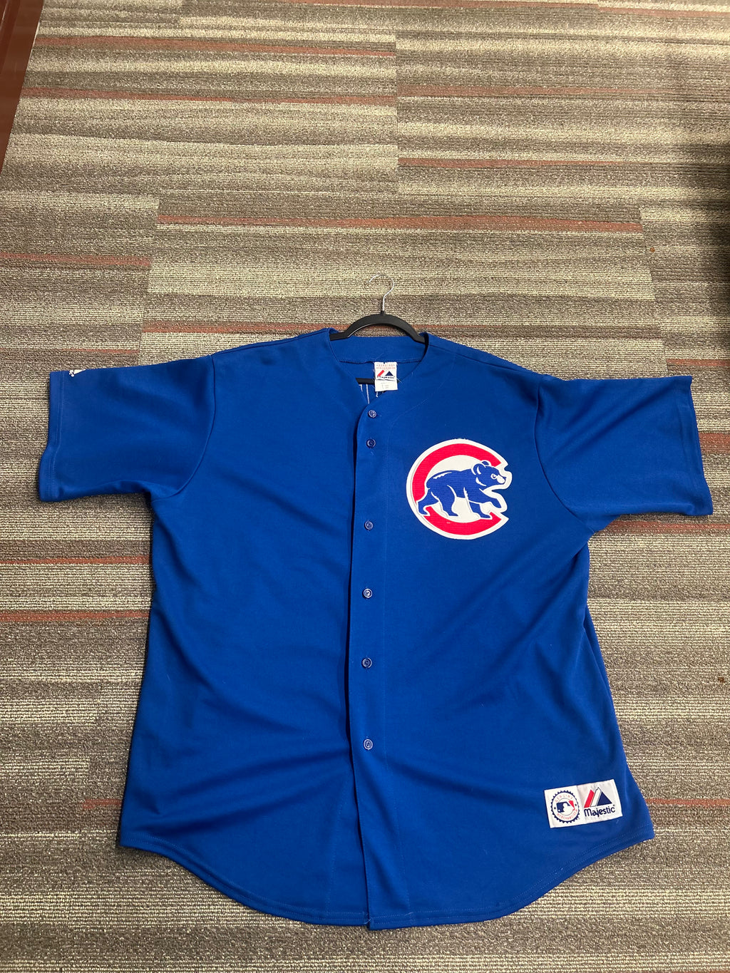 Chicago Cubs Carlos Zambrano Jersey Mens 2XL Blue MLB Baseball #38 Majestic