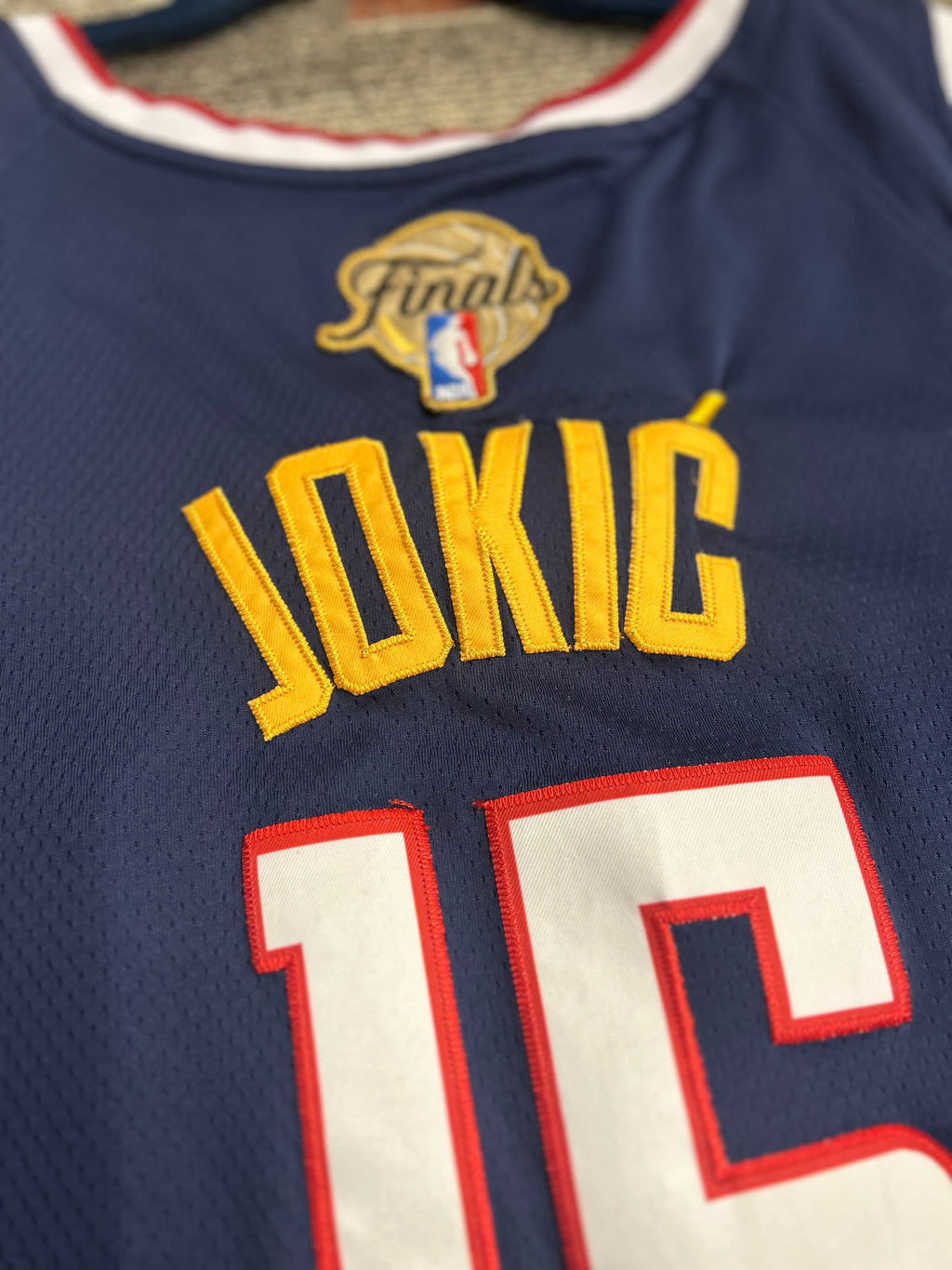 Denver Nuggets Nikola Jokic #15 Finals MVP Blue Jersey Mens Size 50 L/XL