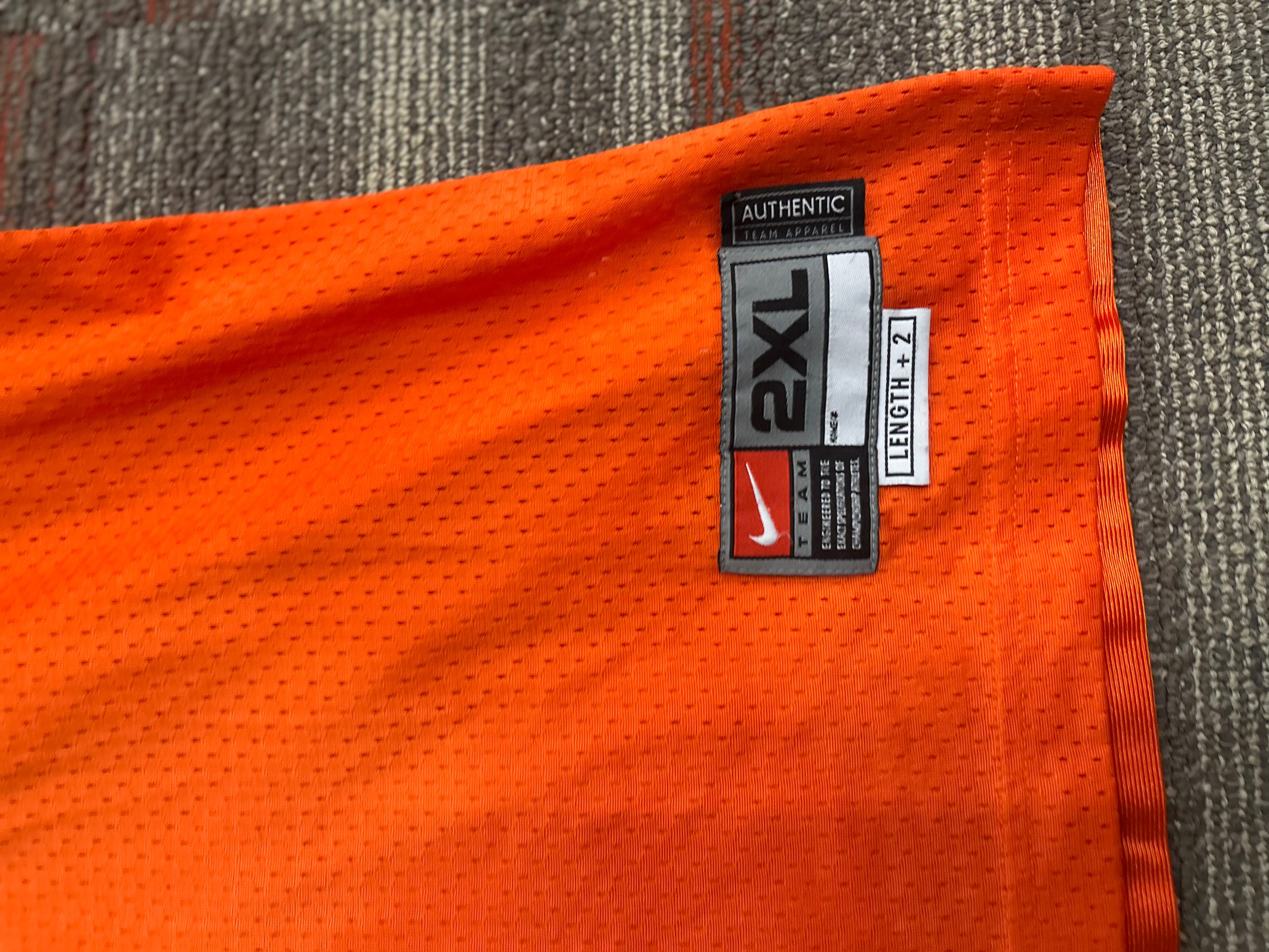 Nike Team University of Miami Hurricanes #4 Football Jersey Size XXL Orange