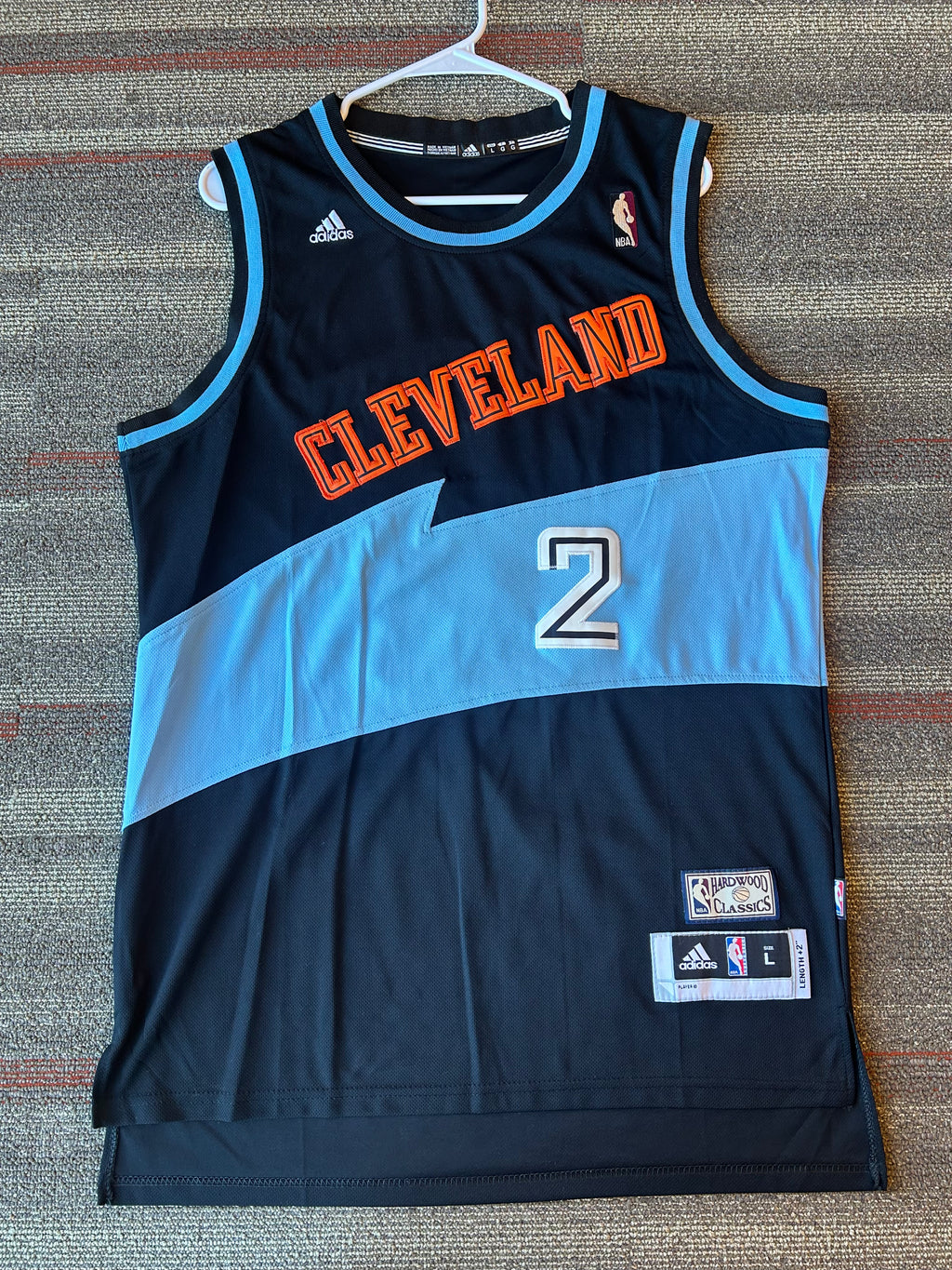 Cleveland Cavaliers Kyrie Irving Adidas Hardwood Classics Jersey Large NBA Cavs