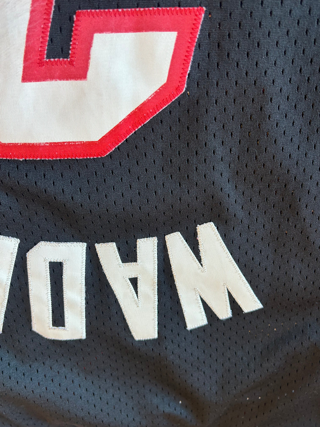 Adidas Dwayne Wade #3 Miami Heat NBA Authentics Jersey Black Men's Size Large