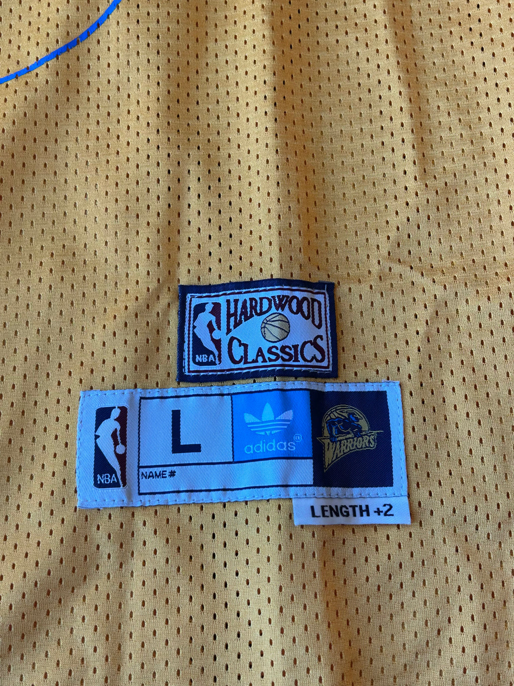 Steph Curry Adidas Hardwood Classics Golden State Warriors Men's Large Jersey