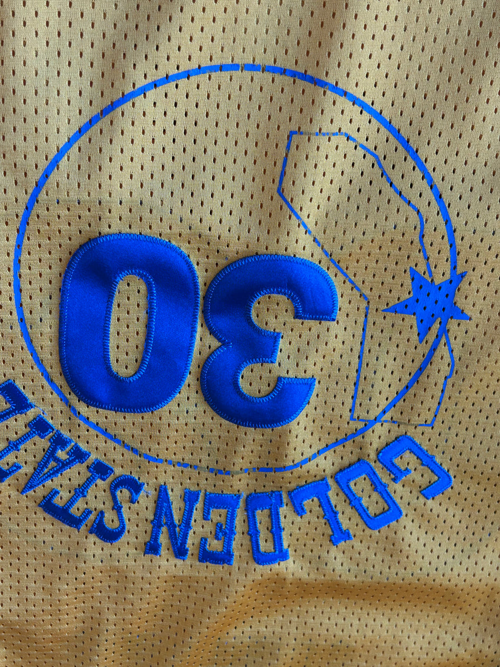 Steph Curry Adidas Hardwood Classics Golden State Warriors Men's Large Jersey