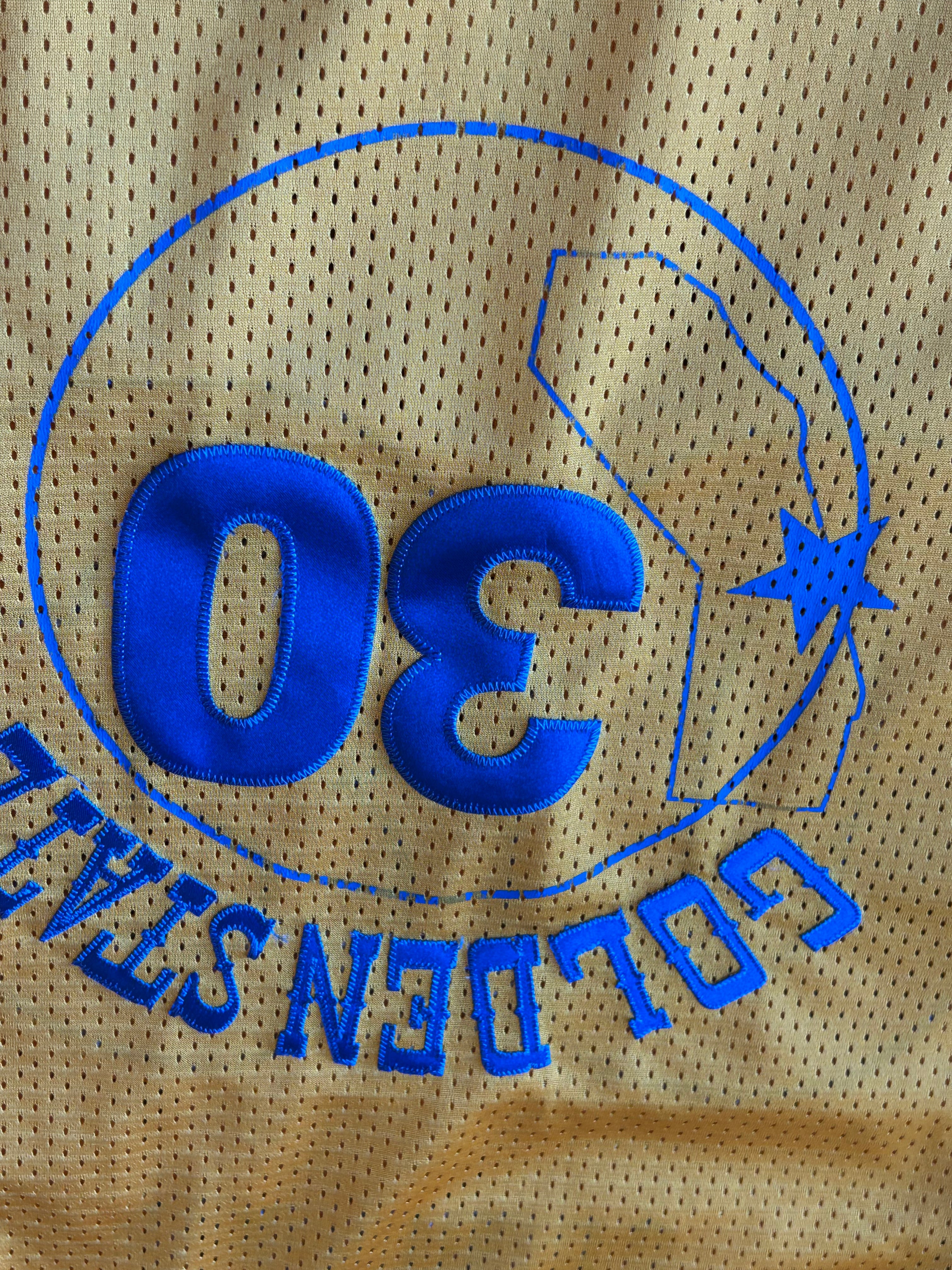 Steph Curry Adidas Hardwood Classics Golden State Warriors Men's Large Jersey