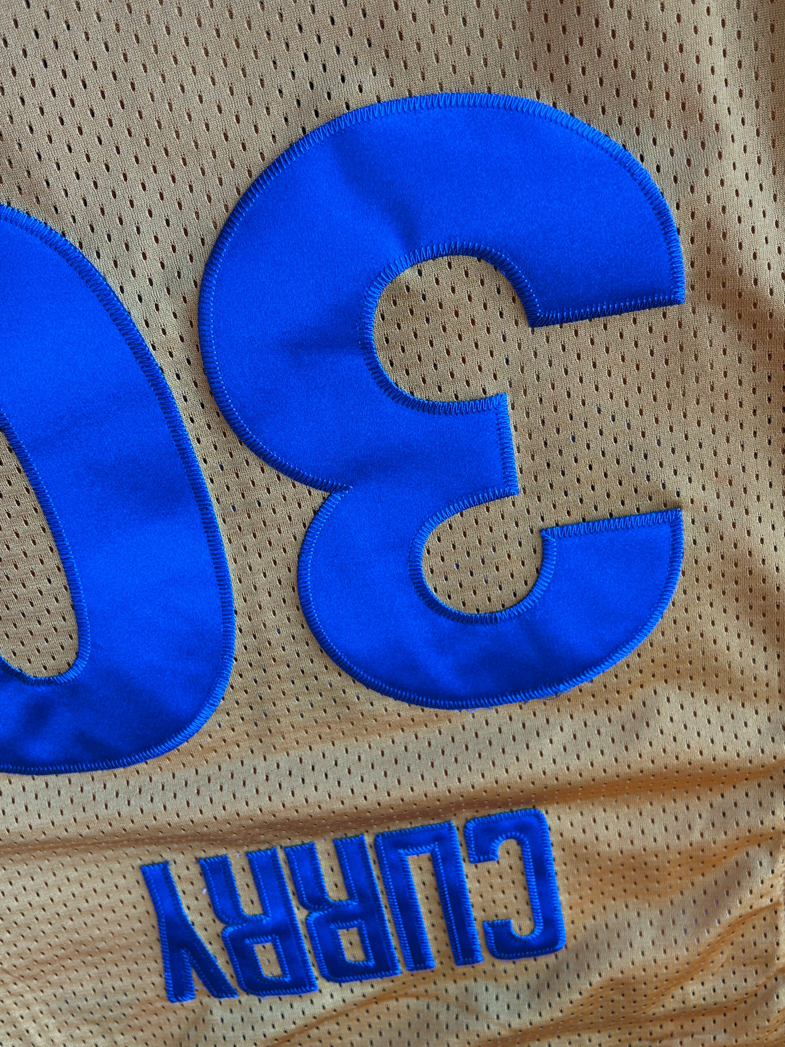 Steph Curry Adidas Hardwood Classics Golden State Warriors Men's Large Jersey