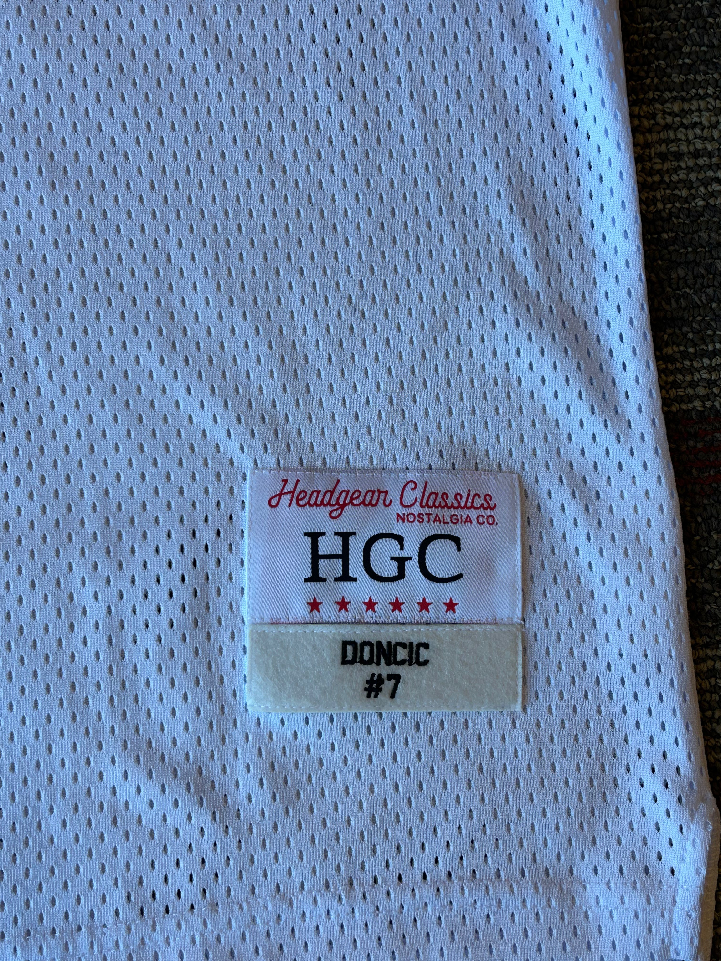 Luka Doncic Headgear Classics Real Madrid Teka Jersey Size XL White #7 Lakers