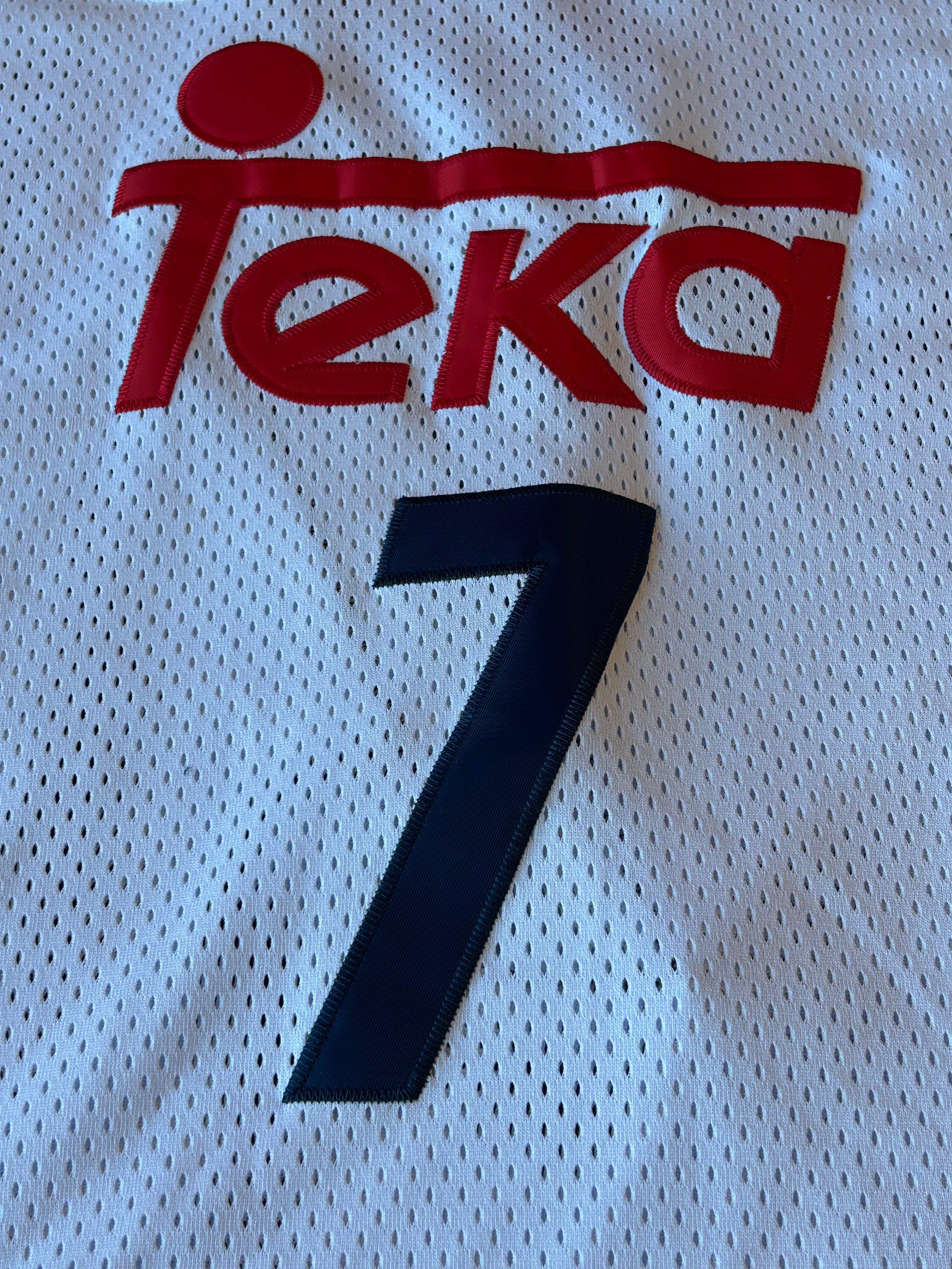 Luka Doncic Headgear Classics Real Madrid Teka Jersey Size XL White #7 Lakers