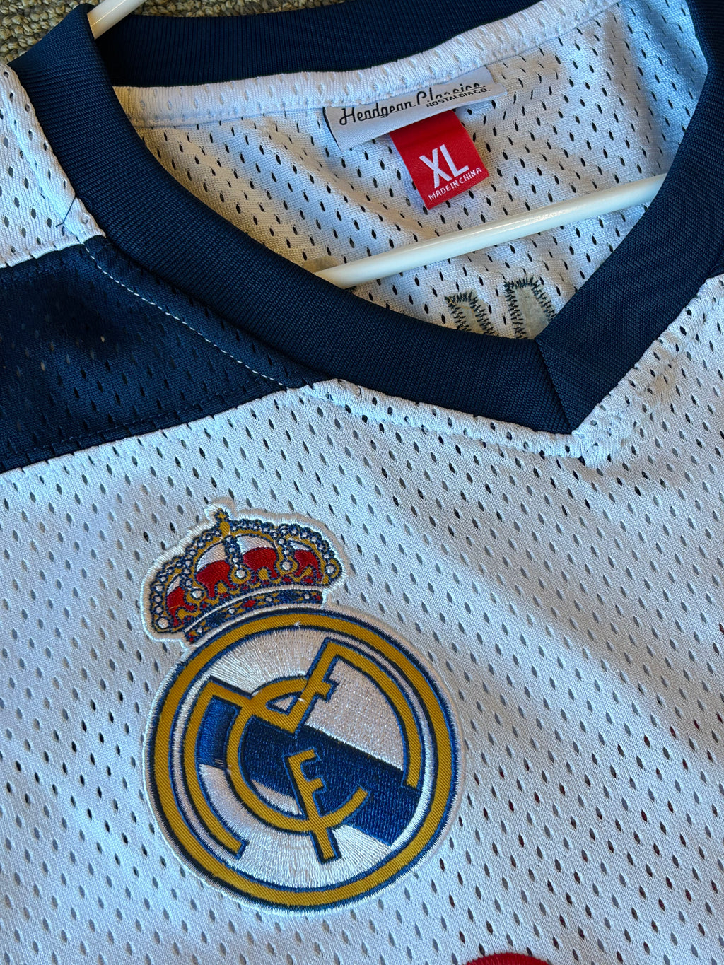 Luka Doncic Headgear Classics Real Madrid Teka Jersey Size XL White #7 Lakers