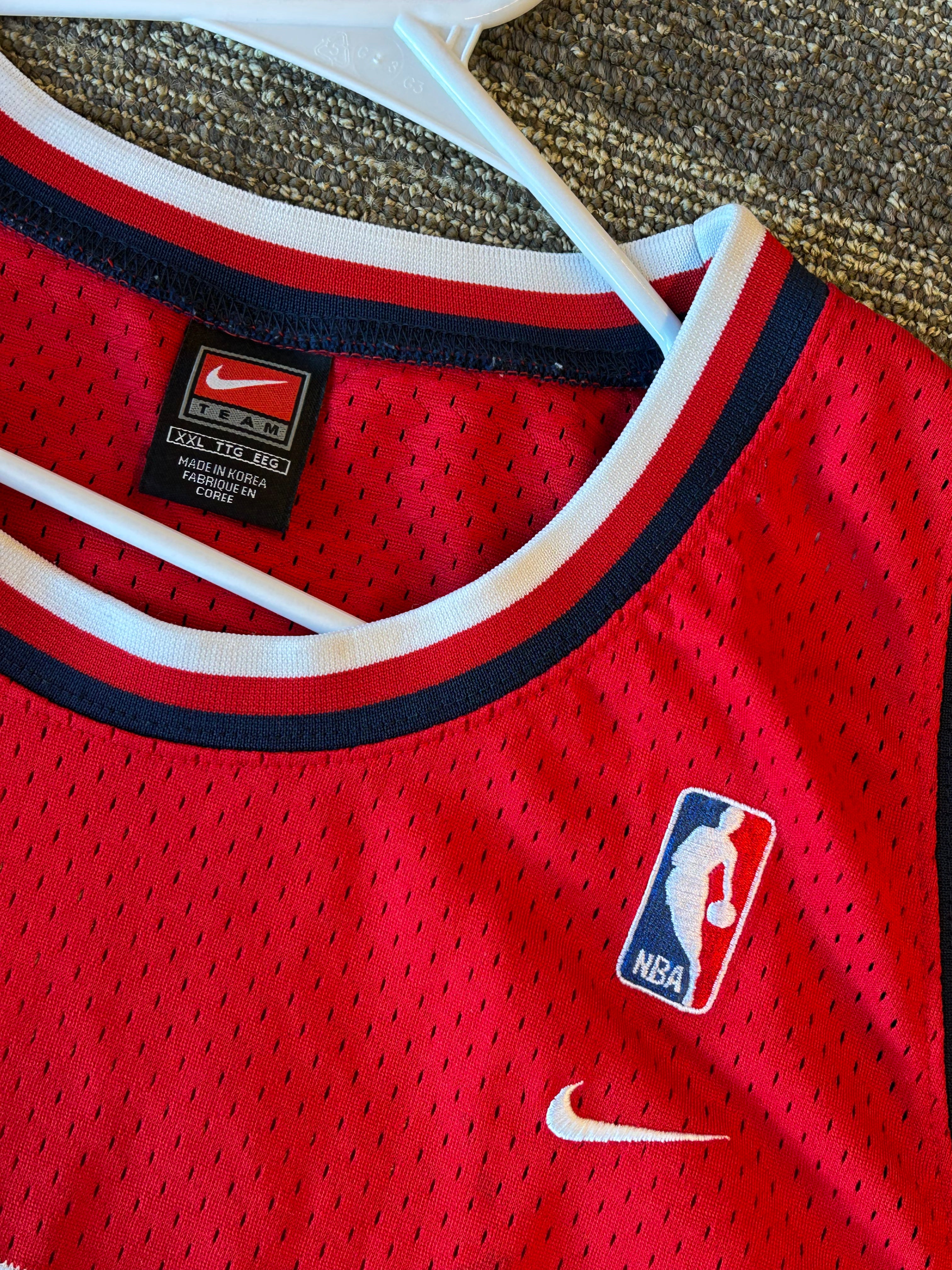 Nike Quentin Richardson Los Angeles Clippers Jersey 2XL Red Stitched Mesh NBA #3