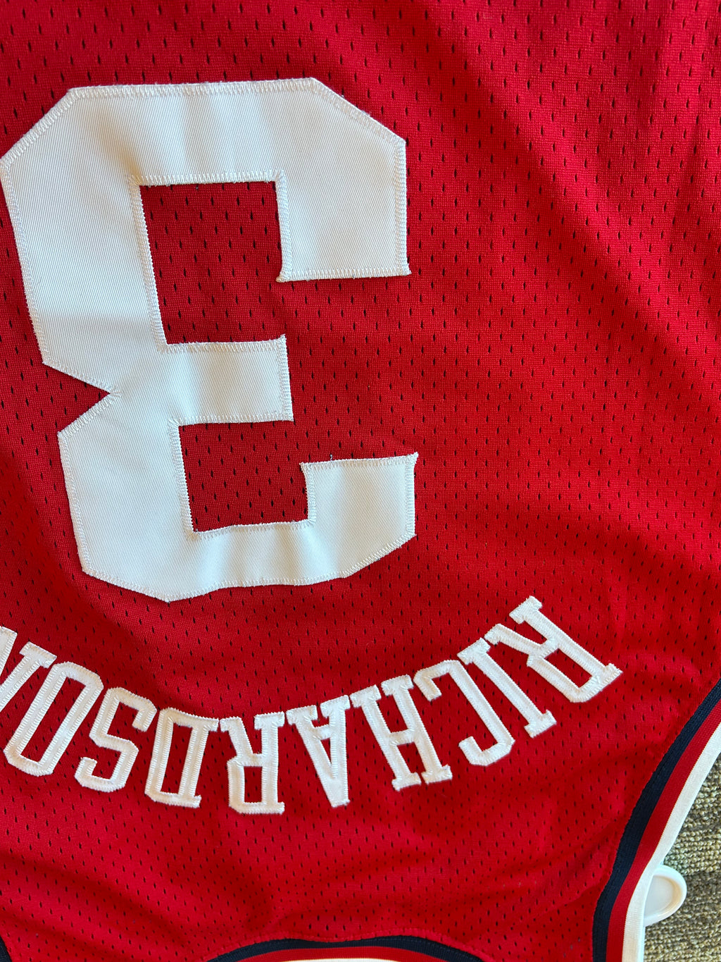 Nike Quentin Richardson Los Angeles Clippers Jersey 2XL Red Stitched Mesh NBA #3