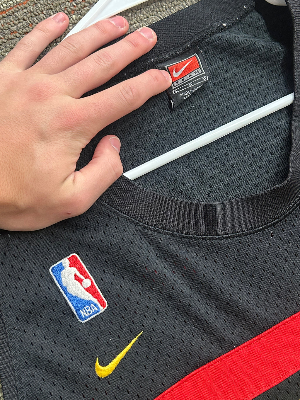 Atlanta Hawks Shareef Abdur-Rahim 74 Swingman Mens Large Jersey Black NBA Nike